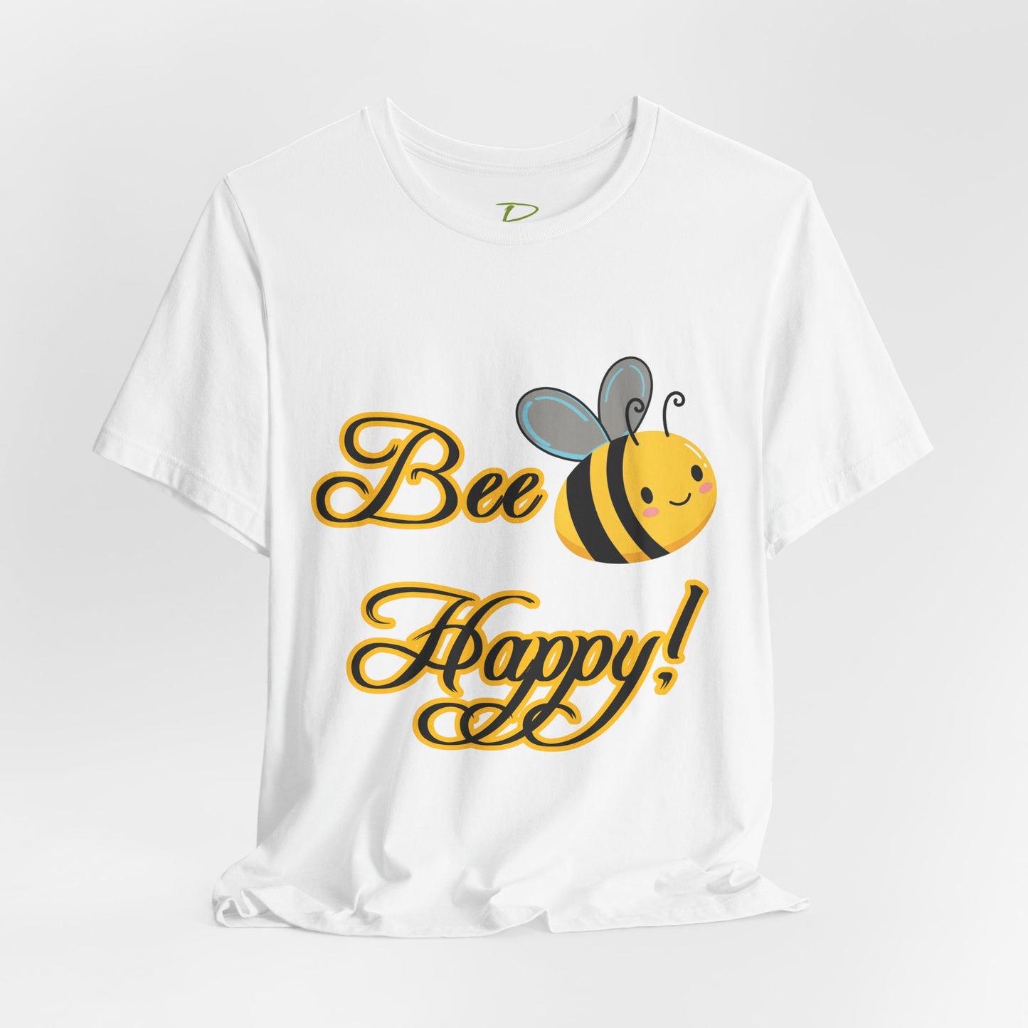 Bee Happy Unisex Jersey Tee - Cheerful Graphic T-Shirt for Positive Vibes
