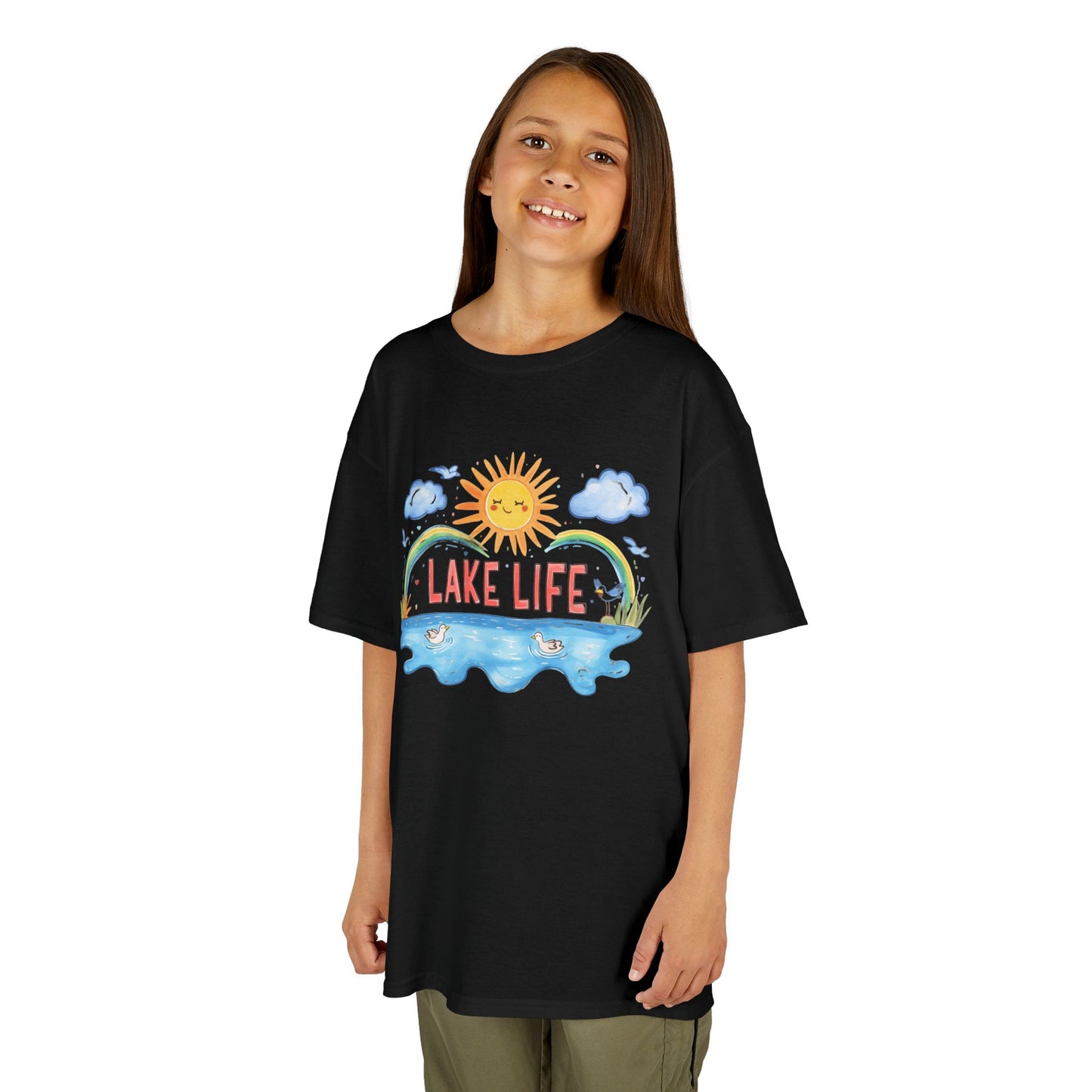 Kids Lake Life Tee - Fun and Playful Summer Shirt for Outdoor Adventures