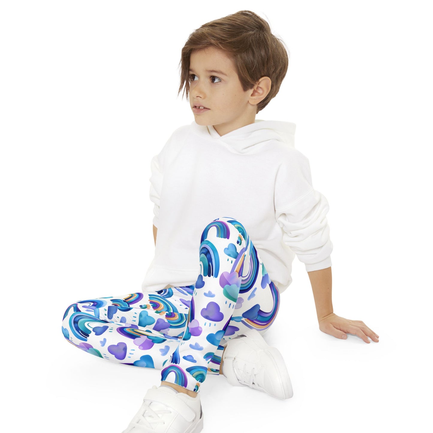 Rainbow Radiance: Youth Full-Length Leggings