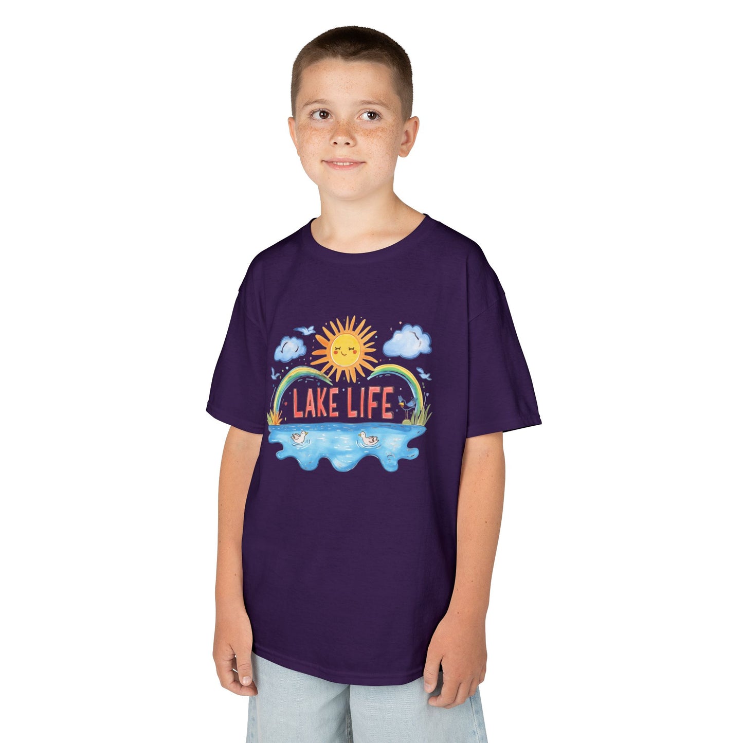 Kids Lake Life Tee - Fun and Playful Summer Shirt for Outdoor Adventures