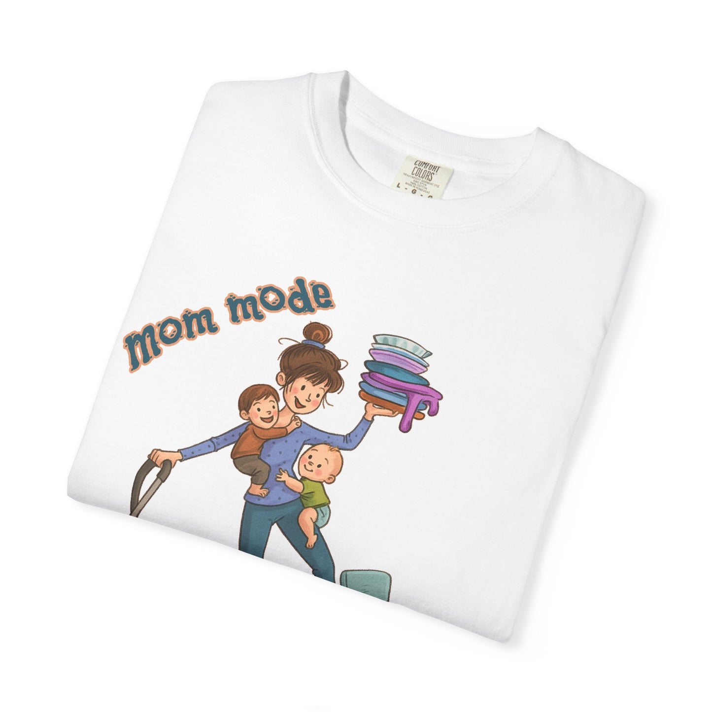 Funny Mom Life T-Shirt - "Mom Mode Always On" - Gift for mom - Birthday Gift - Mother's Day Gift