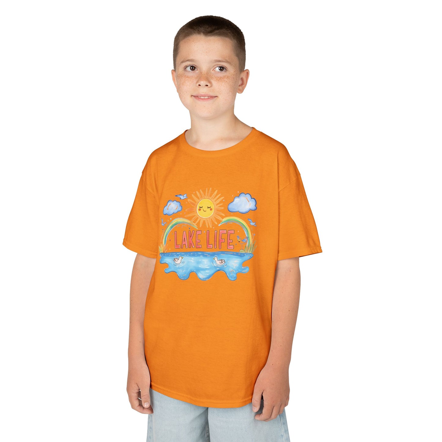 Kids Lake Life Tee - Fun and Playful Summer Shirt for Outdoor Adventures