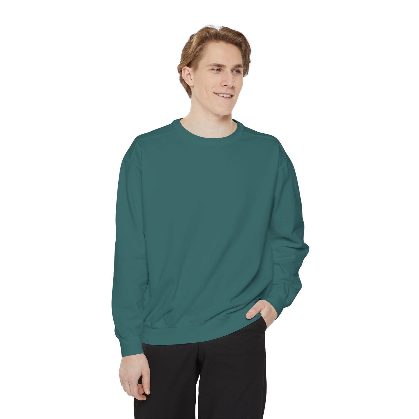Butterfly Design Unisex Garment-Dyed Sweatshirt - Butterfly Sweatshirt