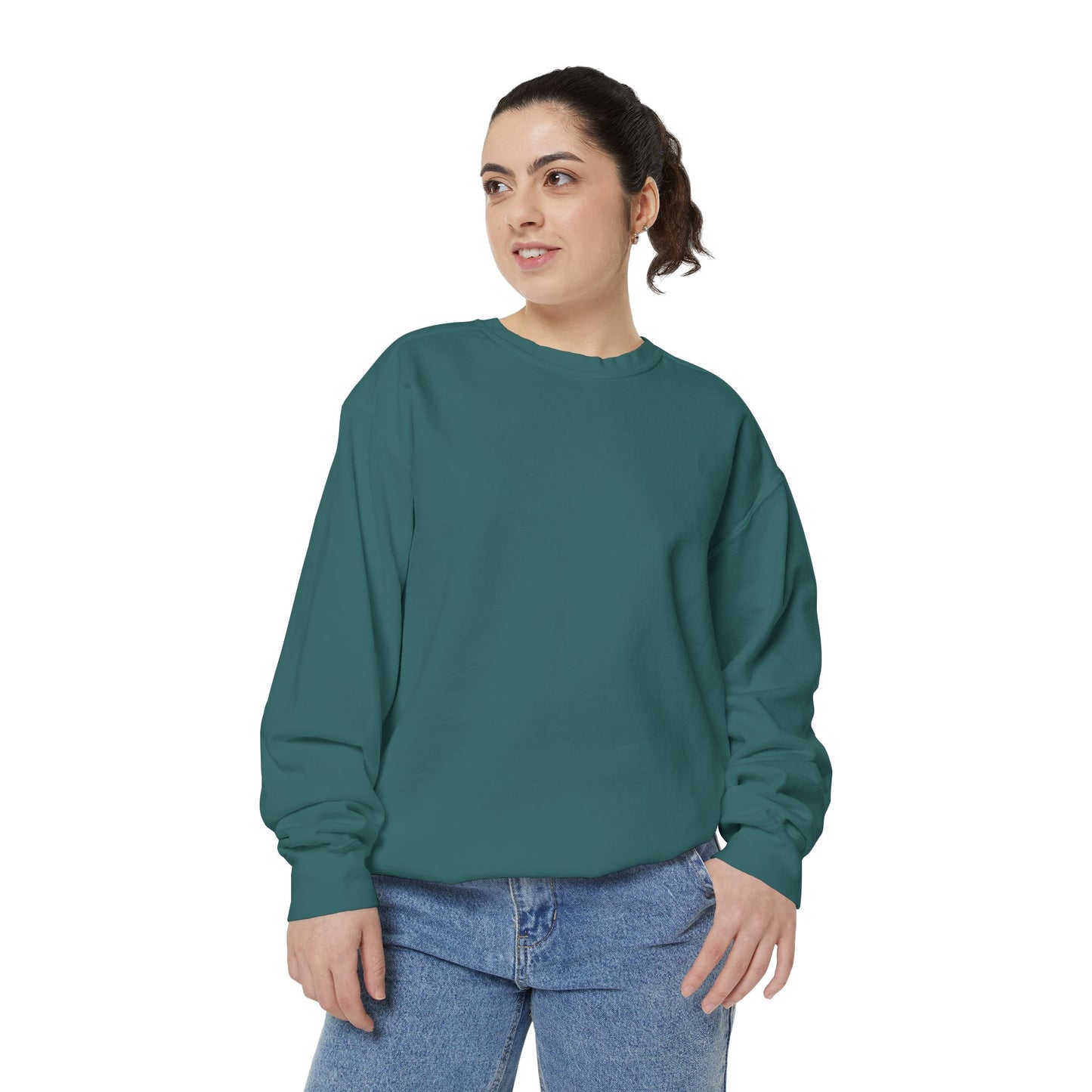 Butterfly Design Unisex Garment-Dyed Sweatshirt - Butterfly Sweatshirt