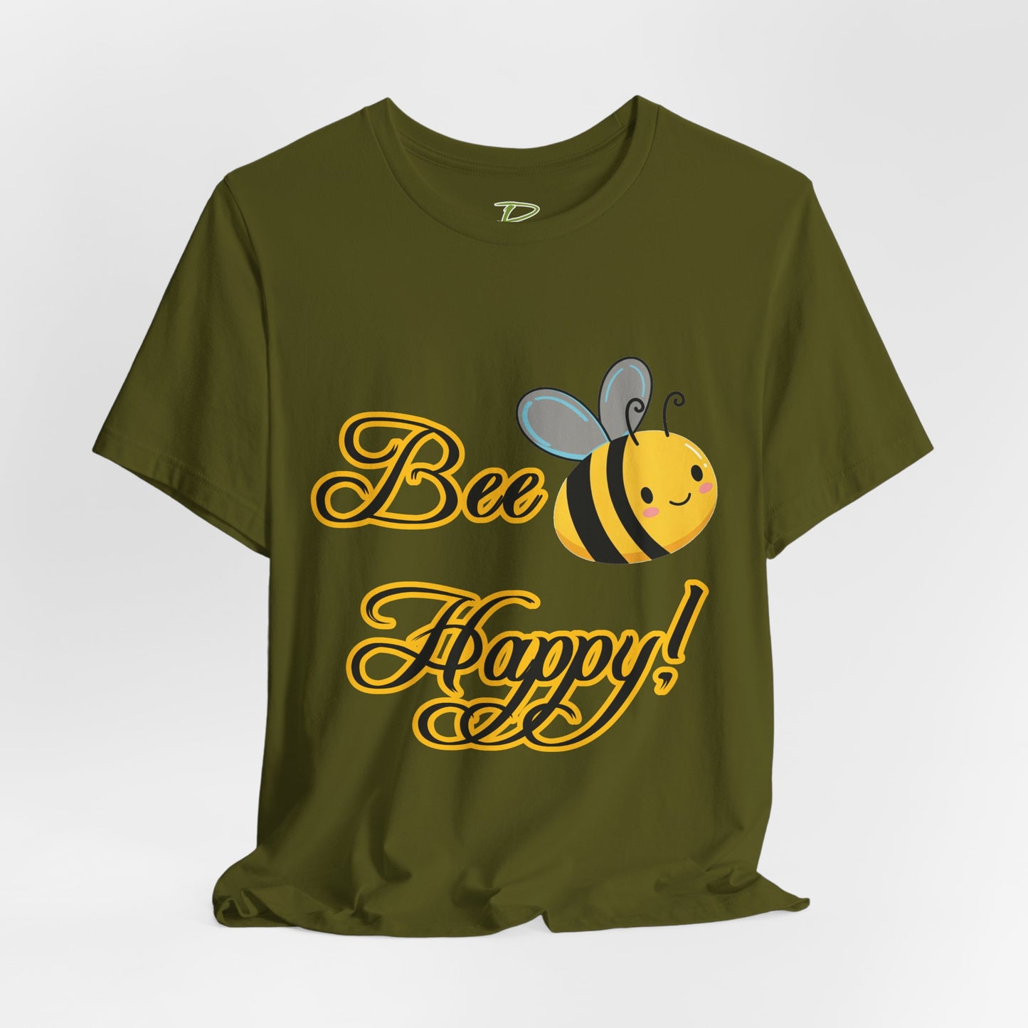 Bee Happy Unisex Jersey Tee - Cheerful Graphic T-Shirt for Positive Vibes