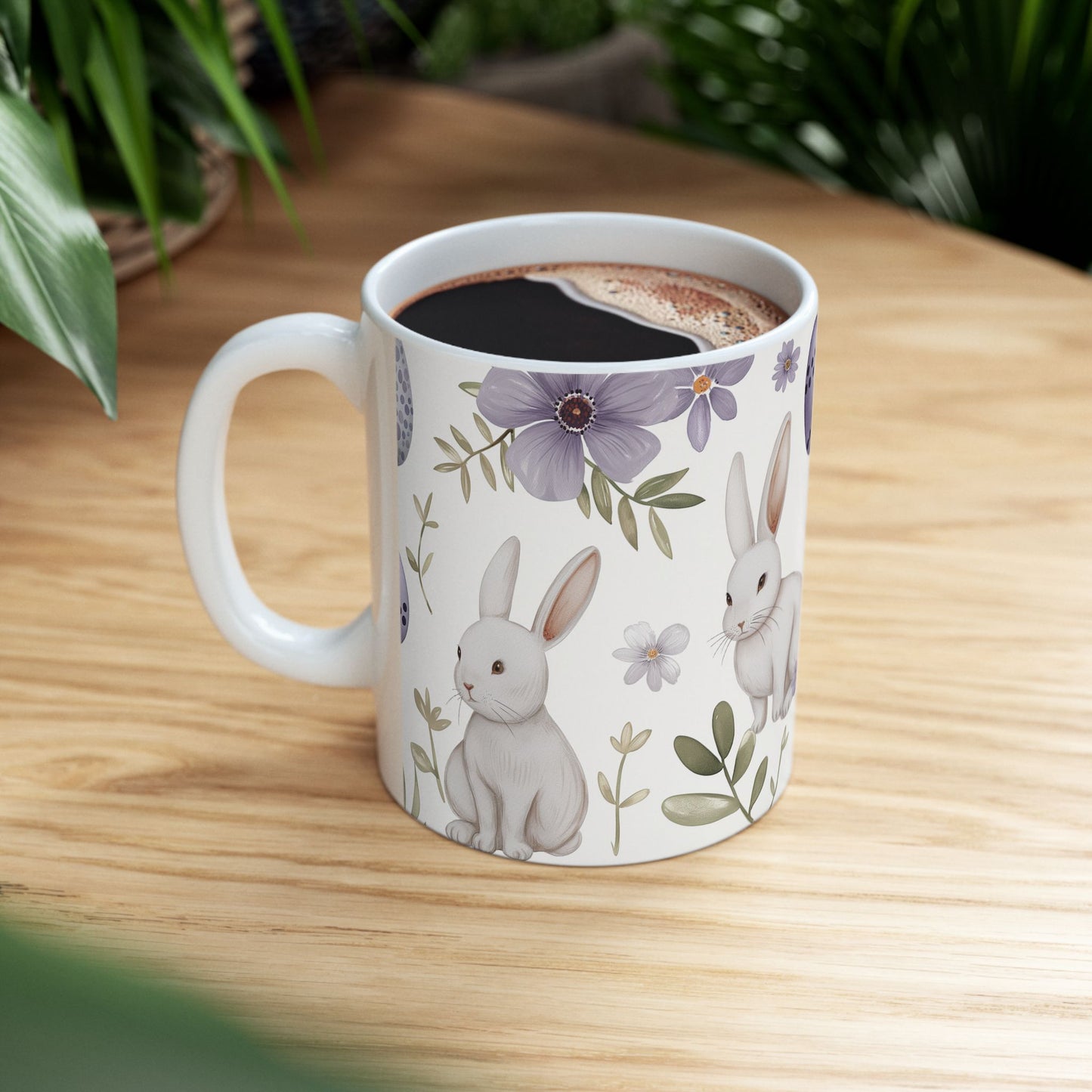 Easter Bunny Ceramic Mug - Ceramic Mug, (11oz, 15oz) - Easter Gift