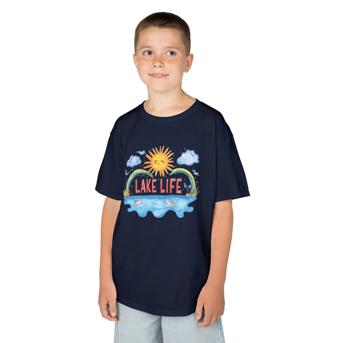 Kids Lake Life Tee - Fun and Playful Summer Shirt for Outdoor Adventures