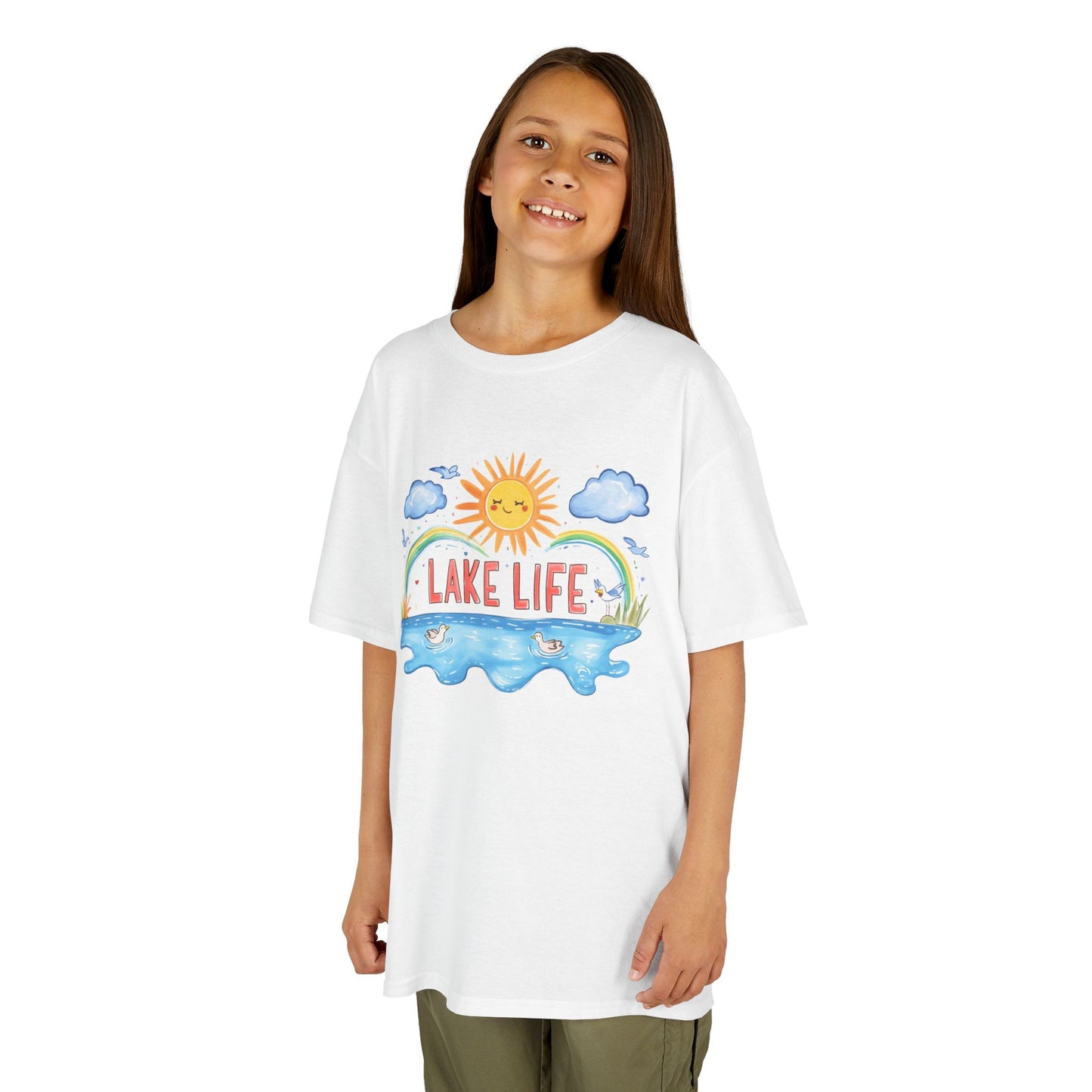 Kids Lake Life Tee - Fun and Playful Summer Shirt for Outdoor Adventures