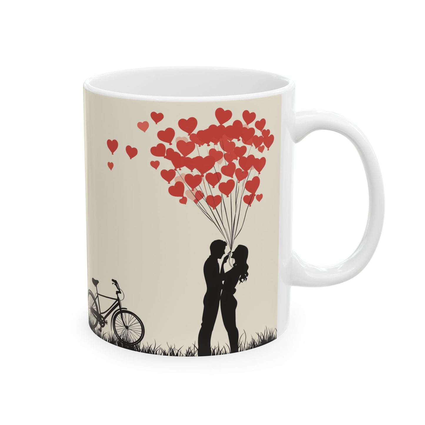 Romantic Love Balloon Mug - Perfect for Couples | 11oz & 15oz