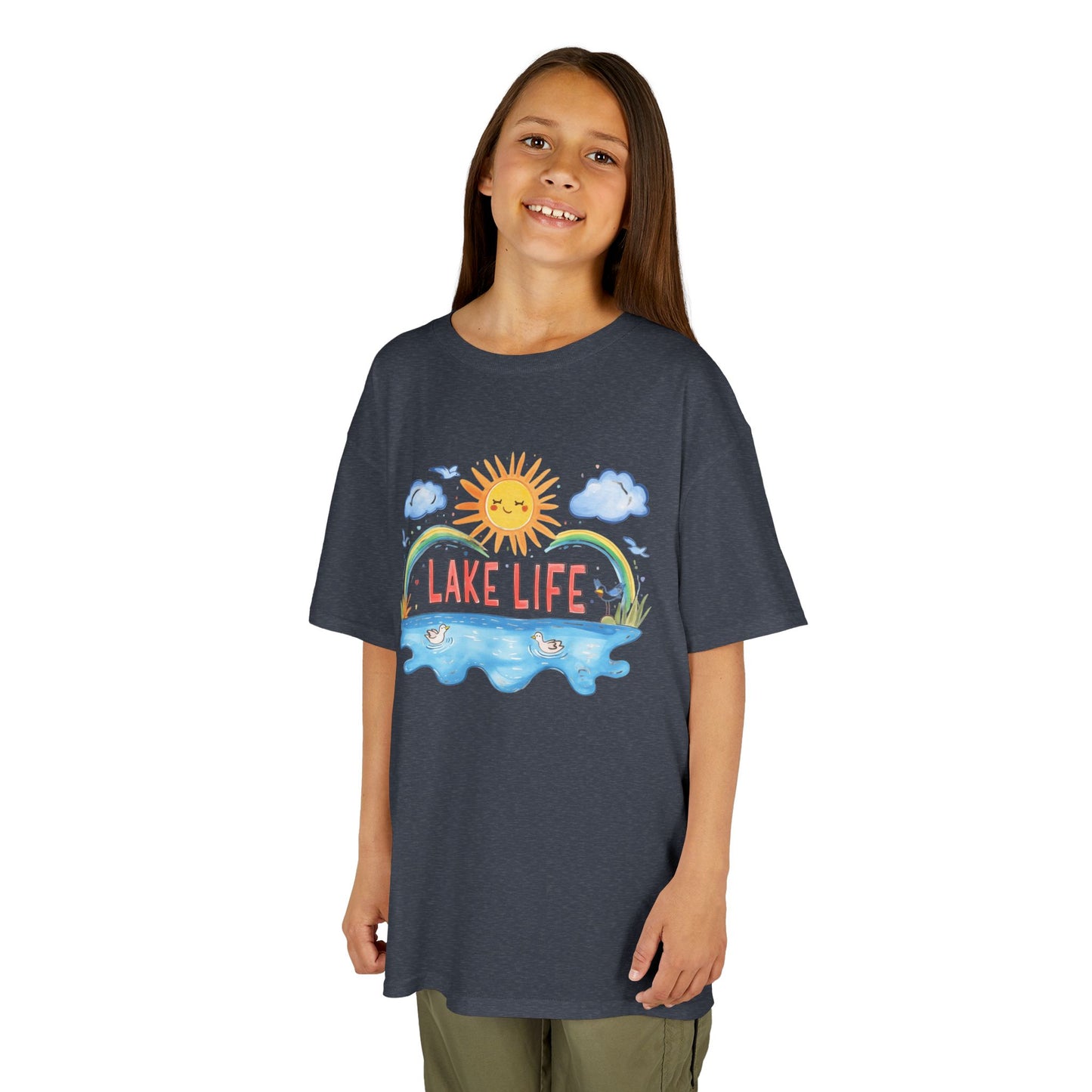 Kids Lake Life Tee - Fun and Playful Summer Shirt for Outdoor Adventures