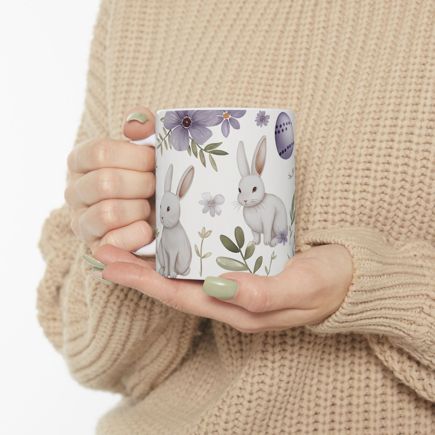 Easter Bunny Ceramic Mug - Ceramic Mug, (11oz, 15oz) - Easter Gift