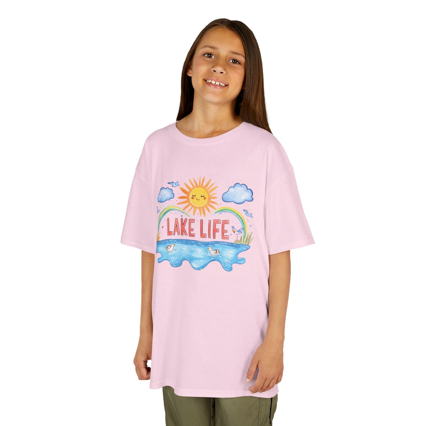 Kids Lake Life Tee - Fun and Playful Summer Shirt for Outdoor Adventures