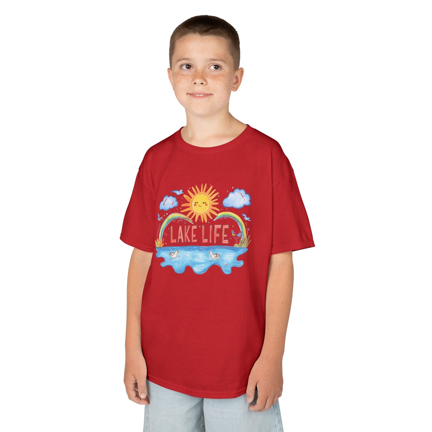 Kids Lake Life Tee - Fun and Playful Summer Shirt for Outdoor Adventures