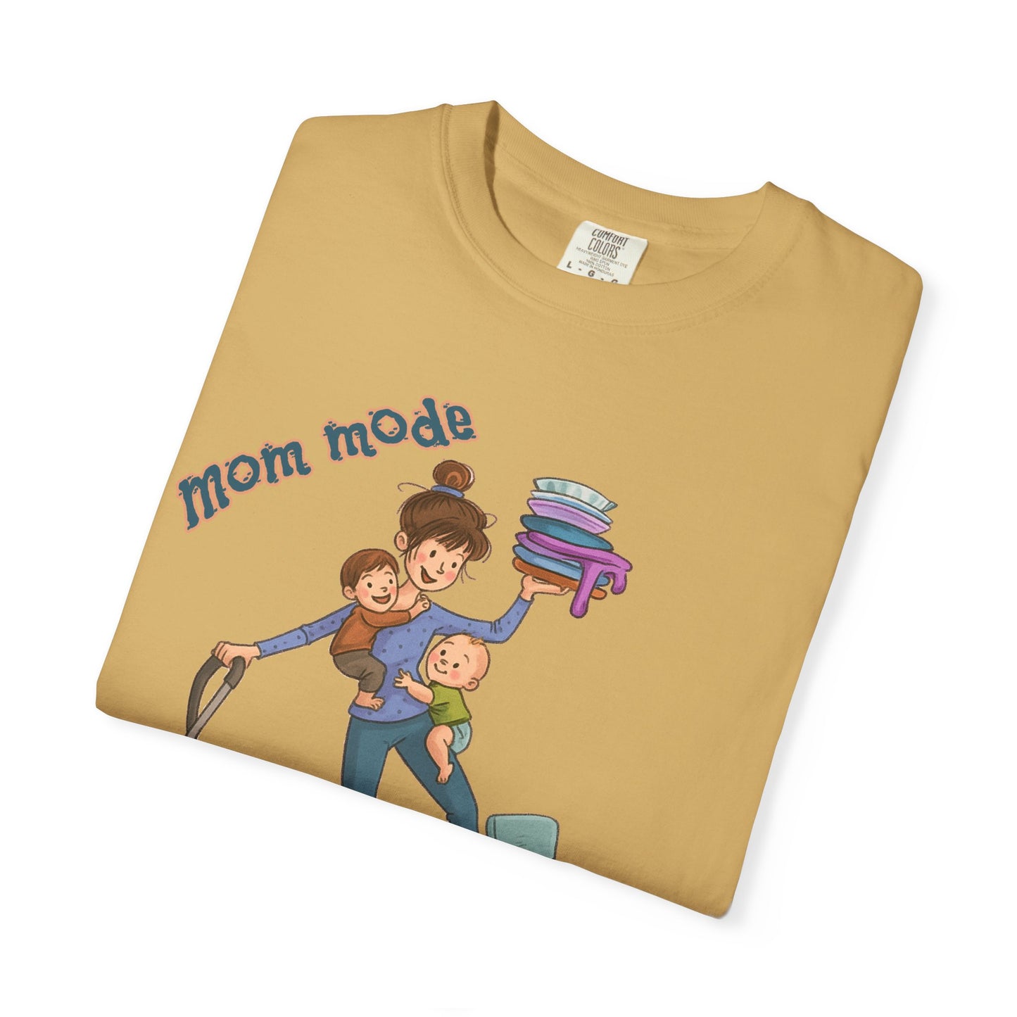 Funny Mom Life T-Shirt - "Mom Mode Always On" - Gift for mom - Birthday Gift - Mother's Day Gift