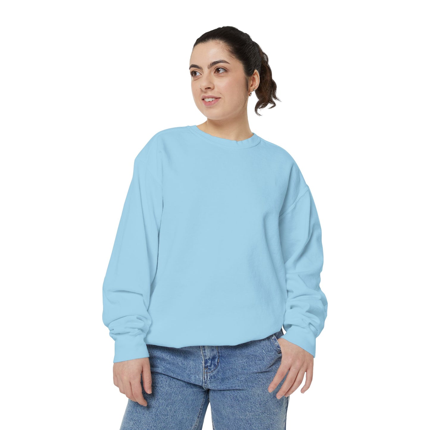 Butterfly Design Unisex Garment-Dyed Sweatshirt - Butterfly Sweatshirt