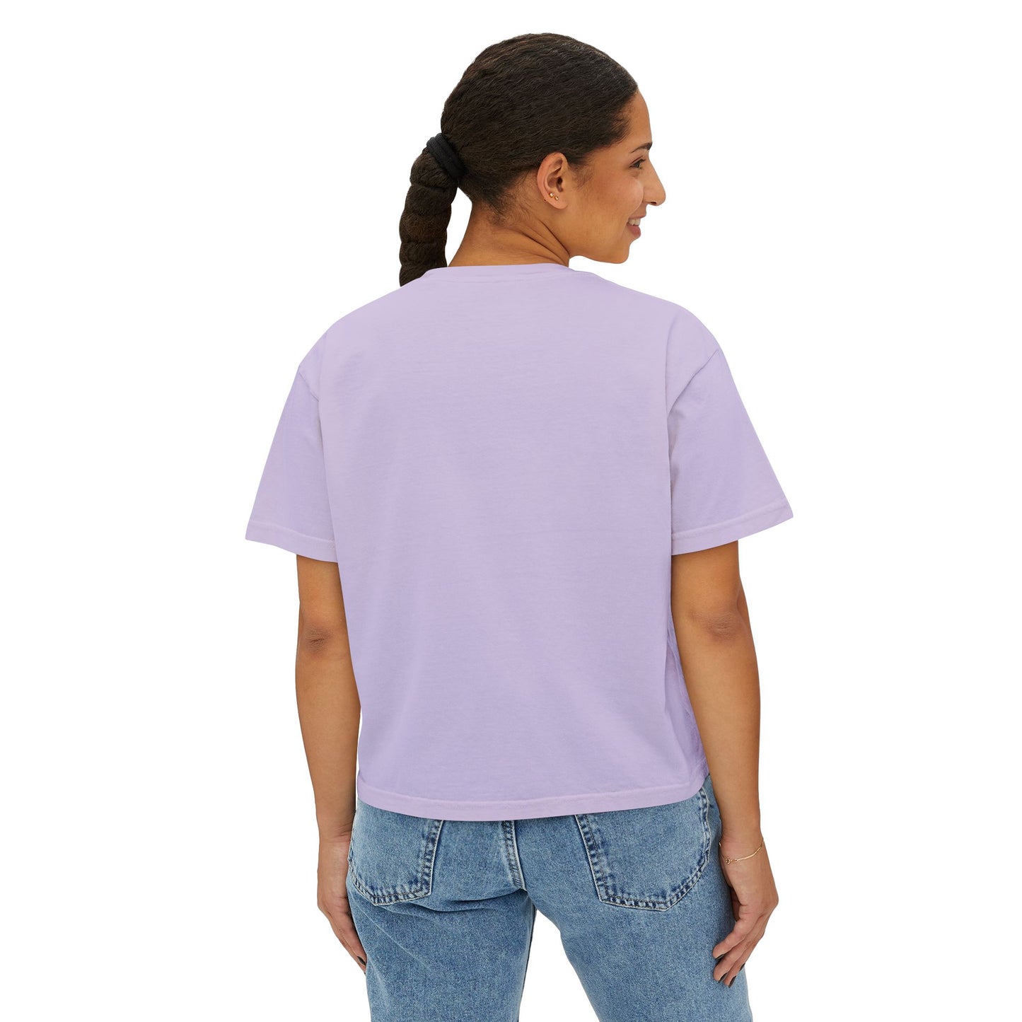 Stylish Women's Boxy Tee with Elegantly Dressed Graphic - Scissors design T-shirt
