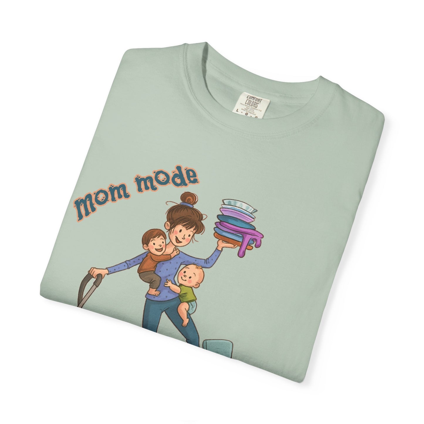 Funny Mom Life T-Shirt - "Mom Mode Always On" - Gift for mom - Birthday Gift - Mother's Day Gift