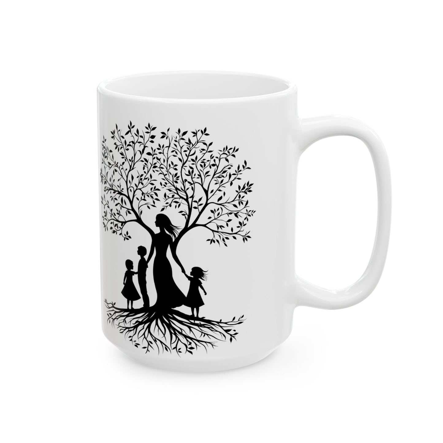 Whimsical Tree Silhouette Ceramic Mug - Perfect for Nature Lovers and Gift Giving - Mother's day gift - Birthday Gift