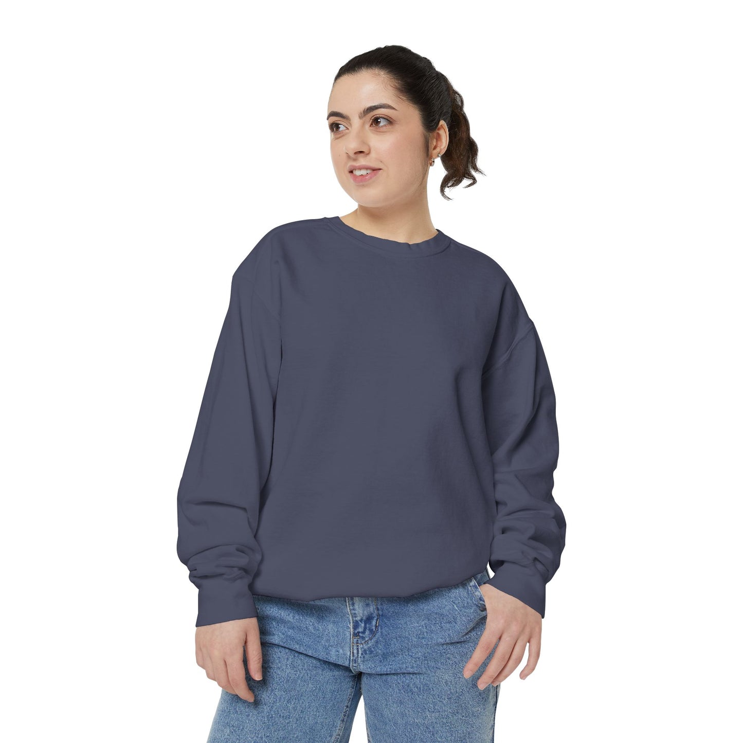 Butterfly Design Unisex Garment-Dyed Sweatshirt - Butterfly Sweatshirt