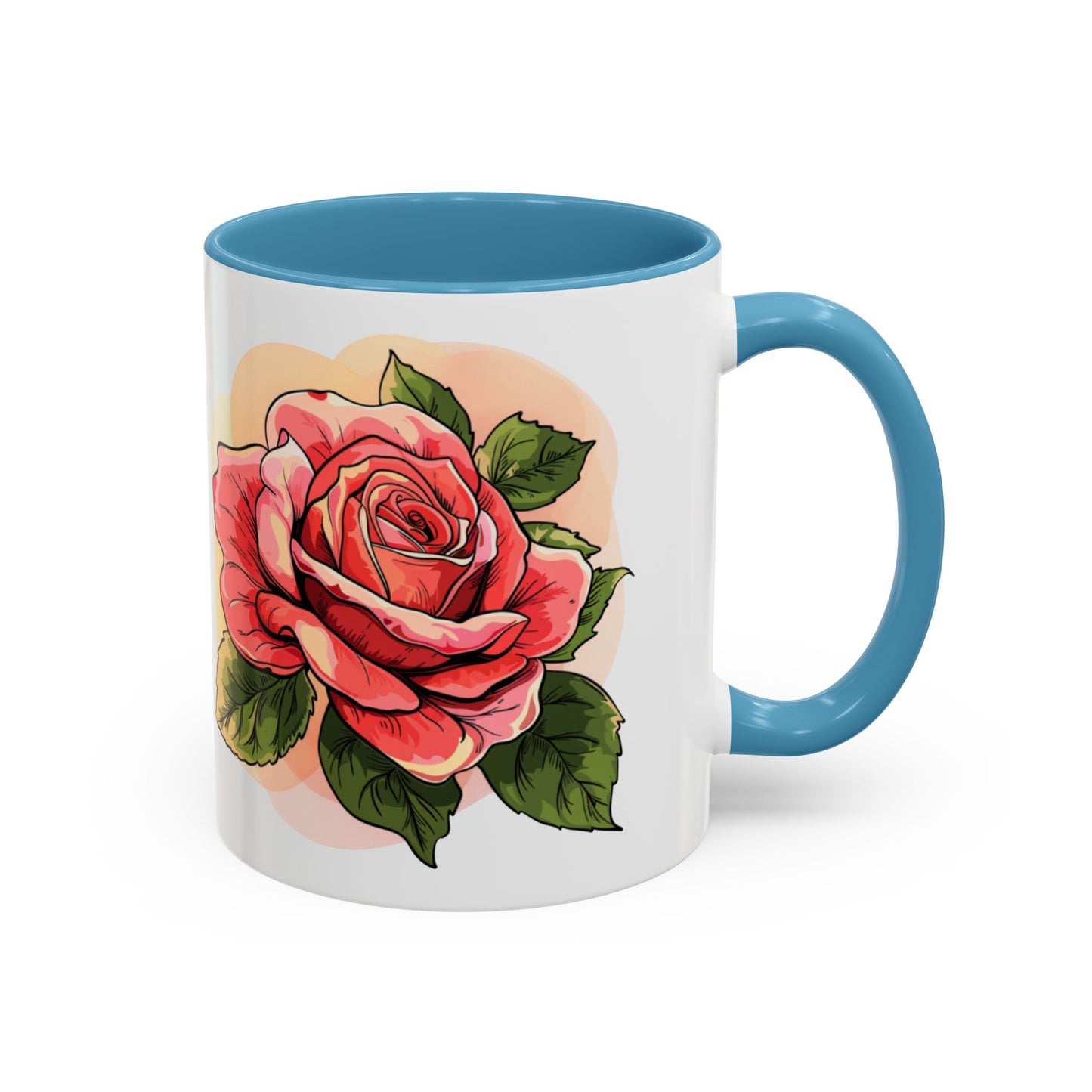 Elegant Floral Accent Coffee Mug - Perfect Gift for Garden Lovers