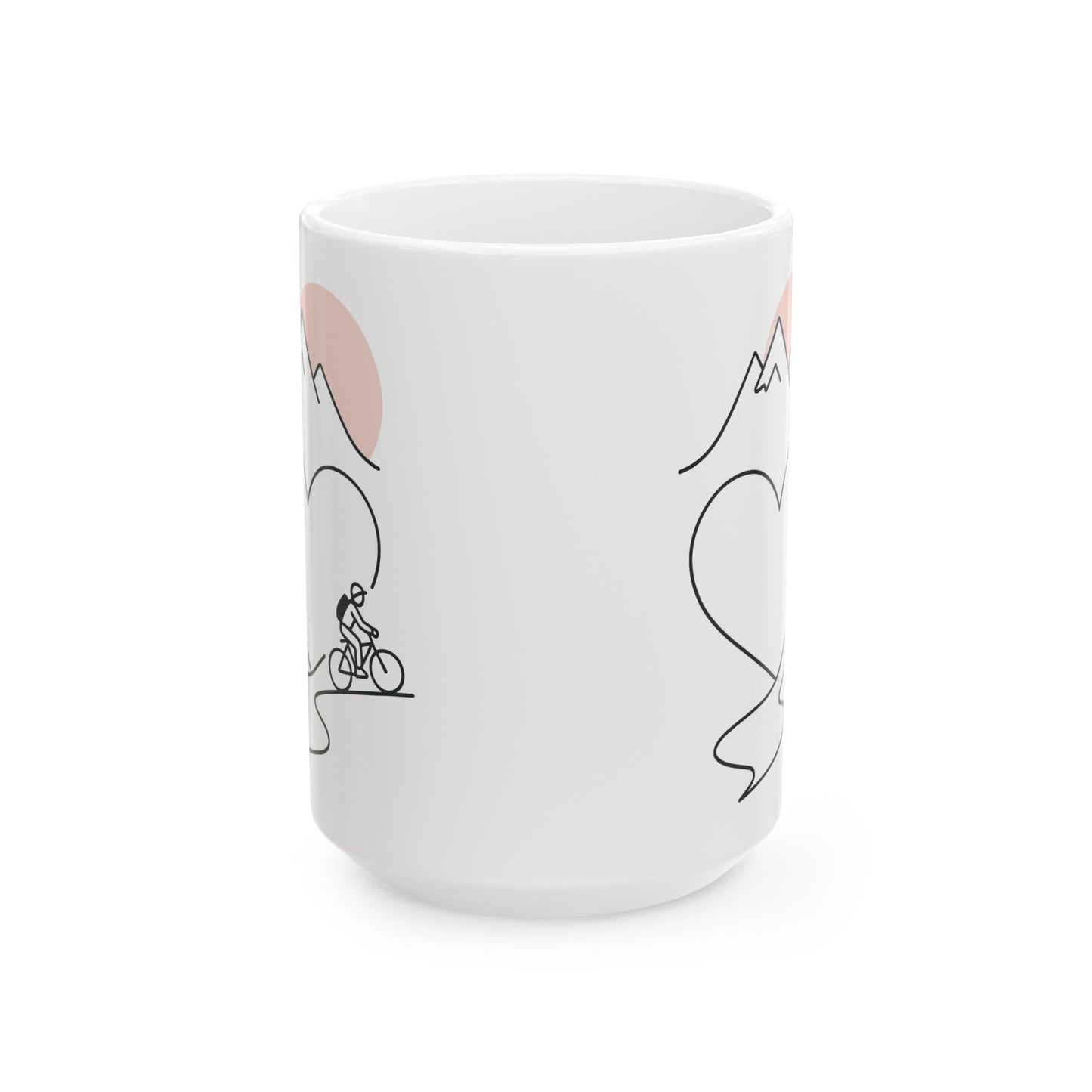 Adventure Heart Ceramic Mug - Perfect for Outdoor Lovers