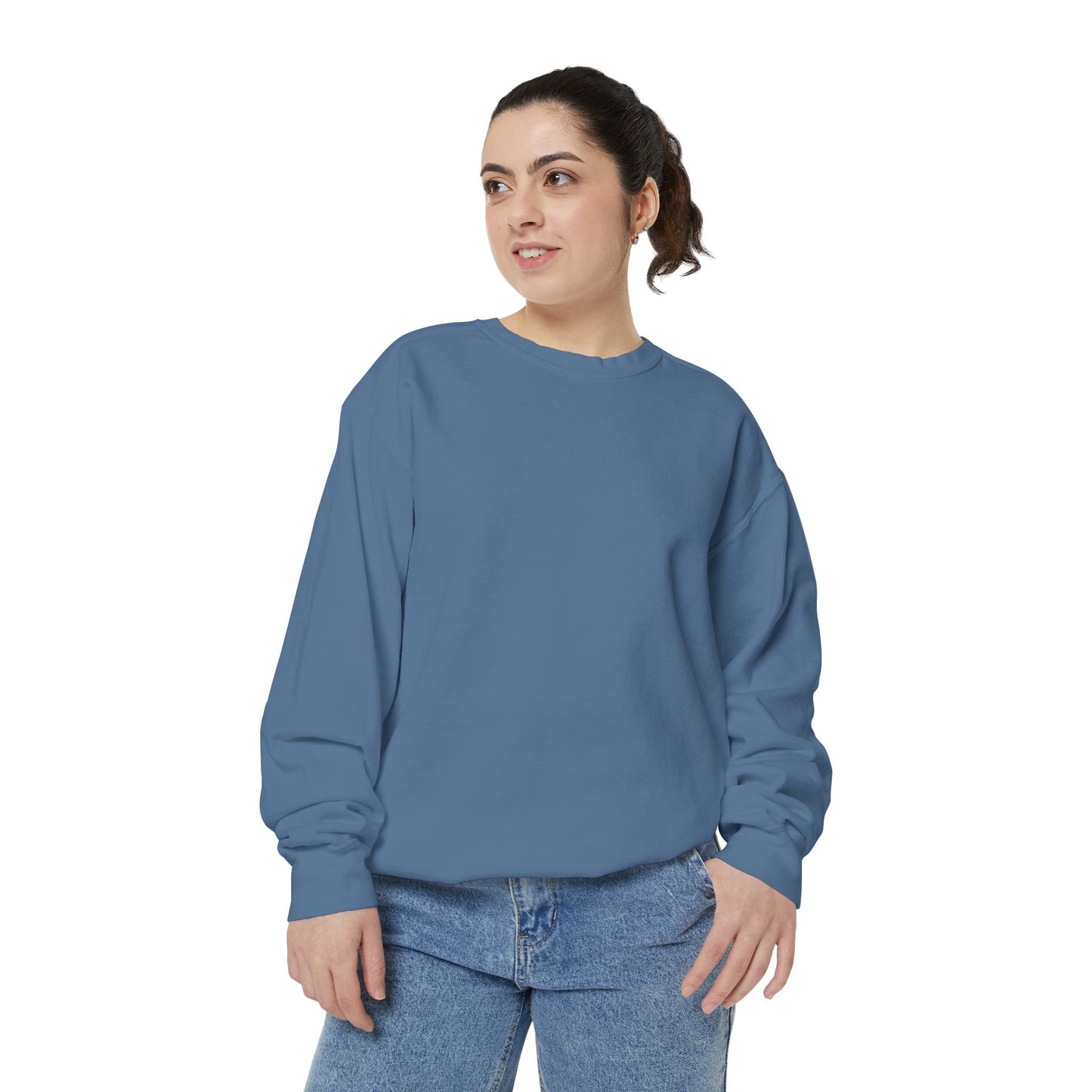 Butterfly Design Unisex Garment-Dyed Sweatshirt - Butterfly Sweatshirt