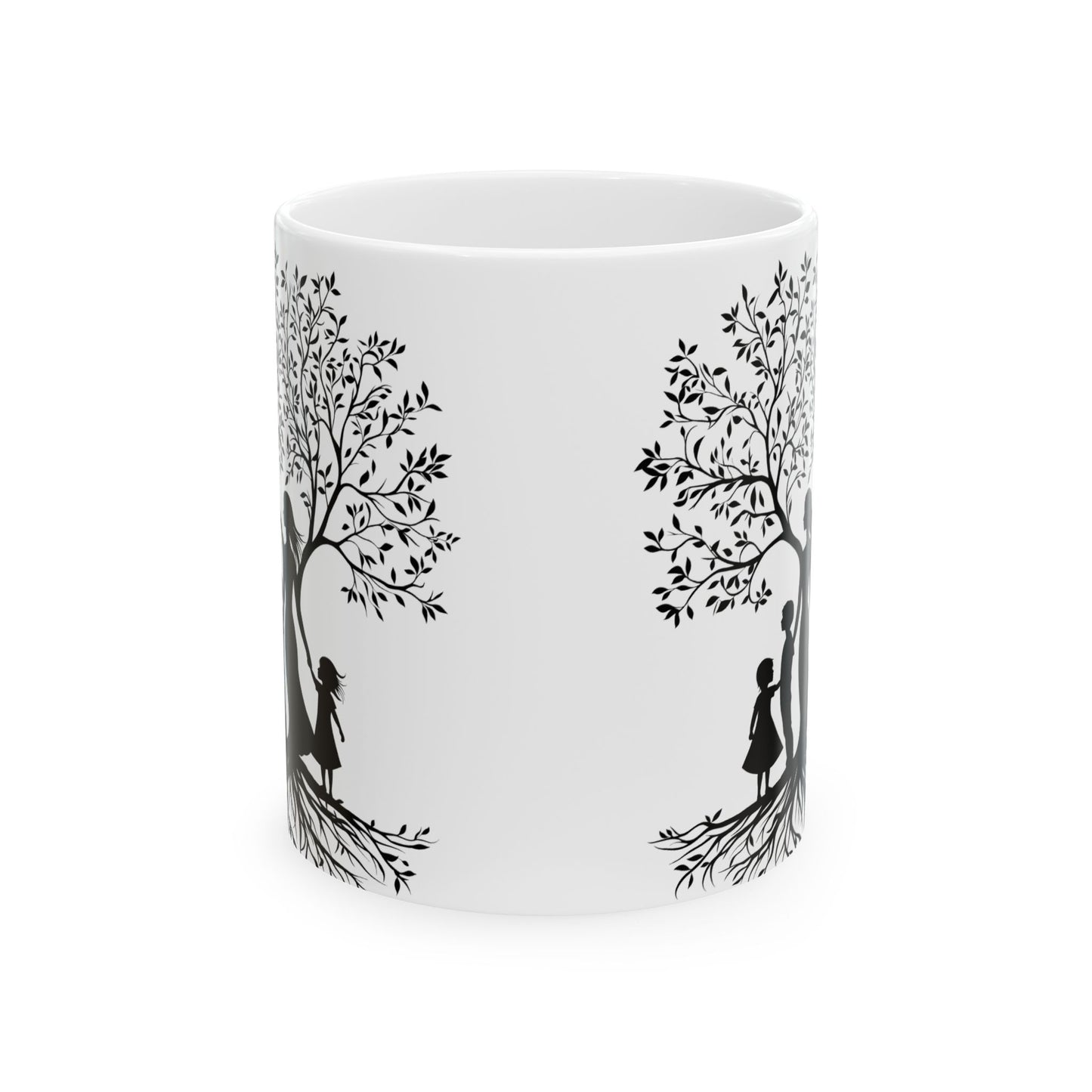Whimsical Tree Silhouette Ceramic Mug - Perfect for Nature Lovers and Gift Giving - Mother's day gift - Birthday Gift