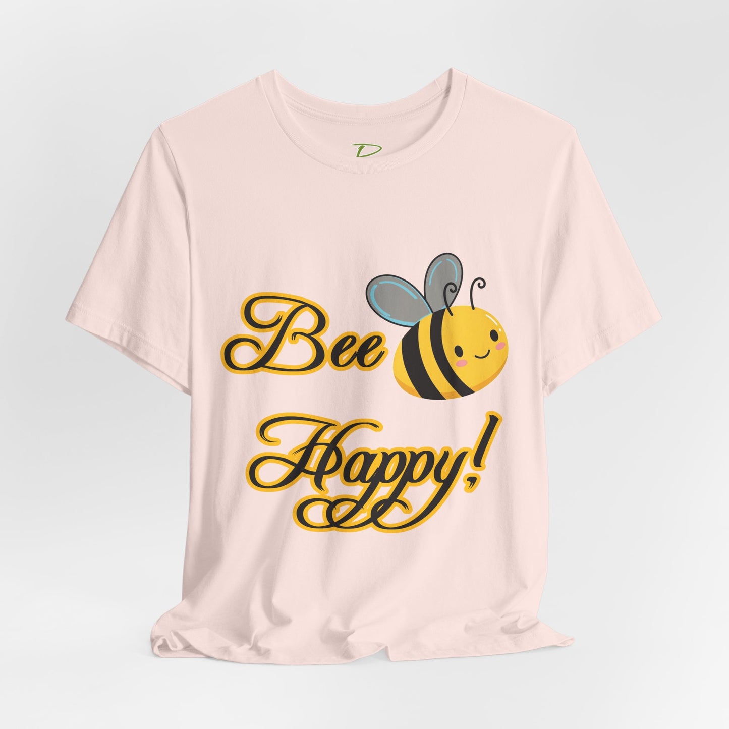 Bee Happy Unisex Jersey Tee - Cheerful Graphic T-Shirt for Positive Vibes