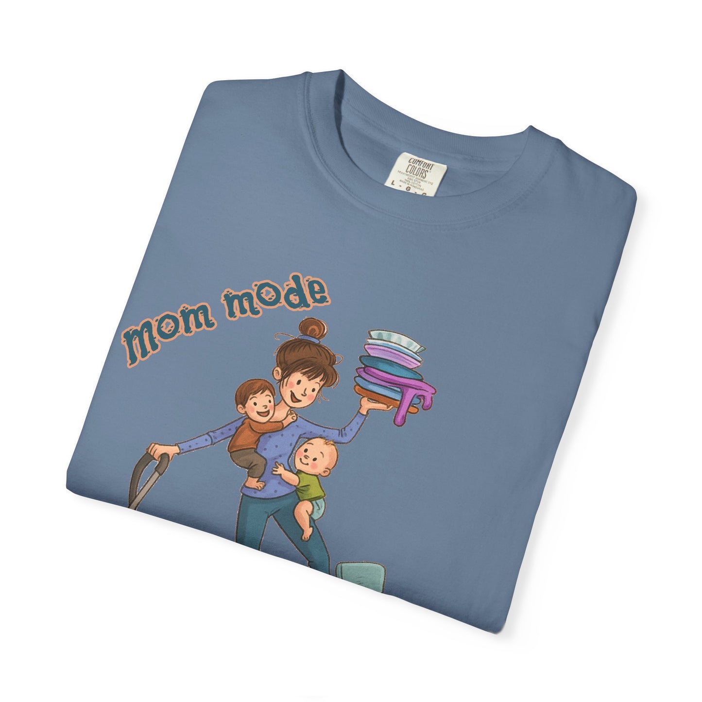 Funny Mom Life T-Shirt - "Mom Mode Always On" - Gift for mom - Birthday Gift - Mother's Day Gift