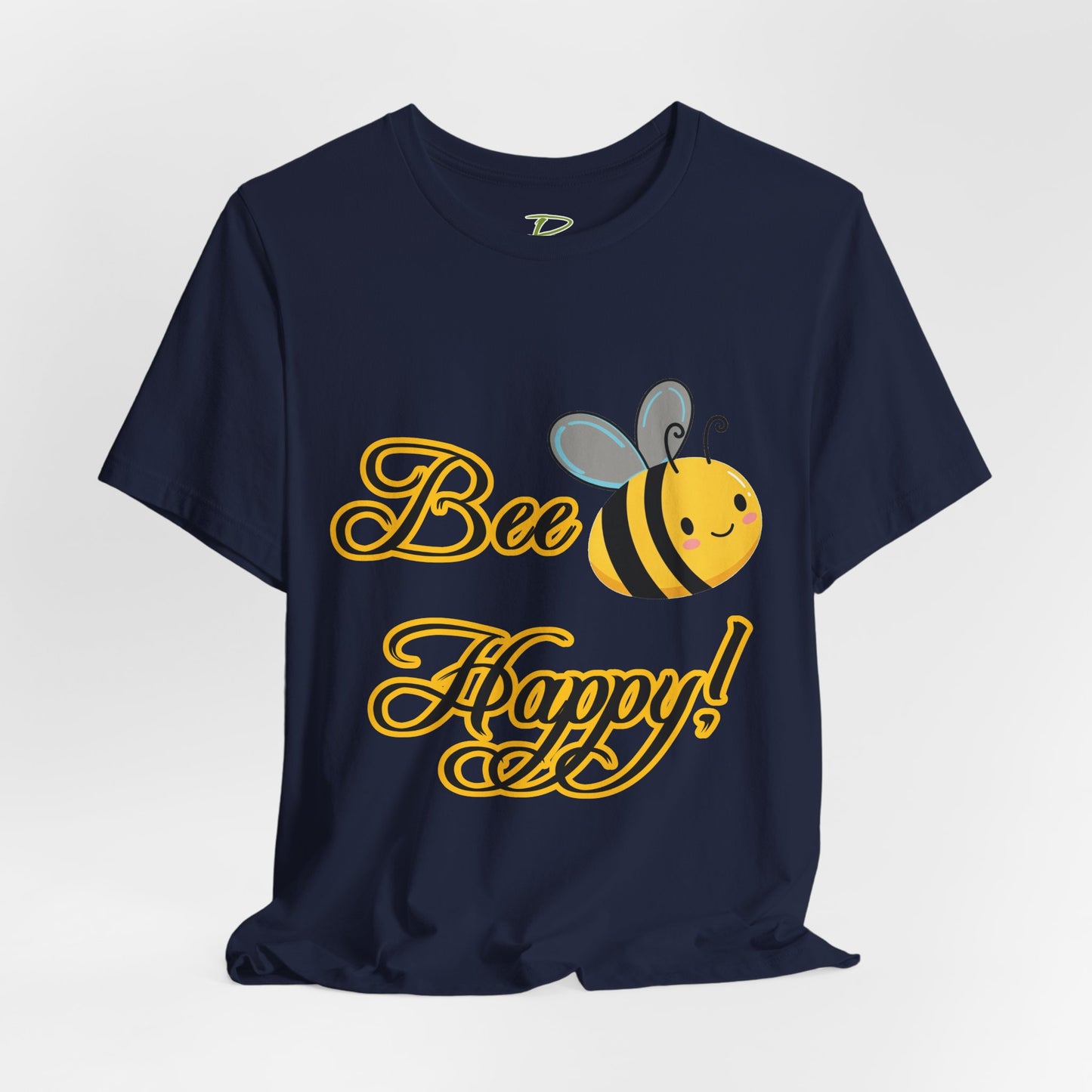Bee Happy Unisex Jersey Tee - Cheerful Graphic T-Shirt for Positive Vibes