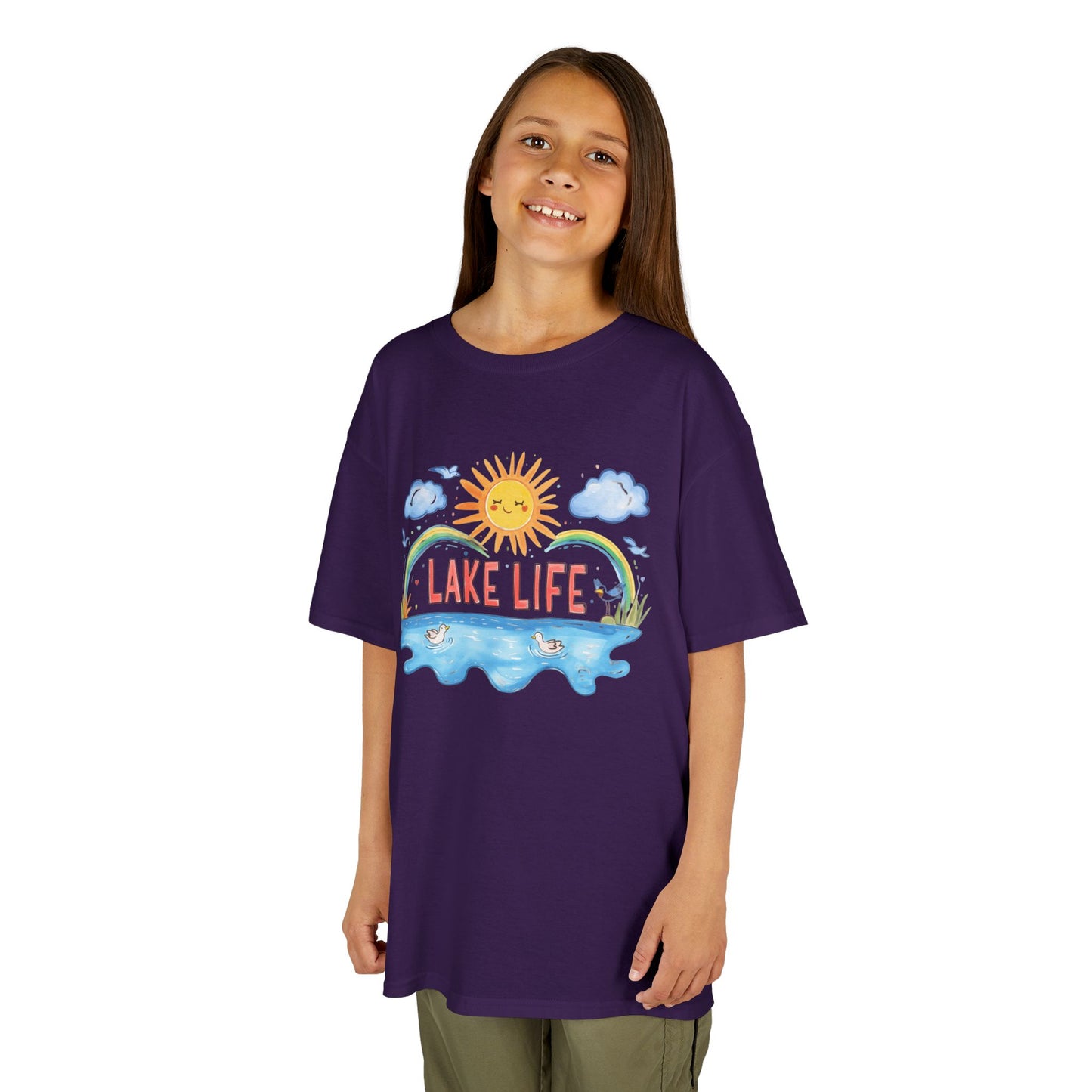 Kids Lake Life Tee - Fun and Playful Summer Shirt for Outdoor Adventures