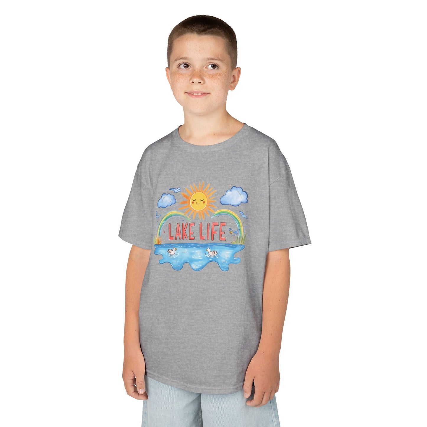 Kids Lake Life Tee - Fun and Playful Summer Shirt for Outdoor Adventures