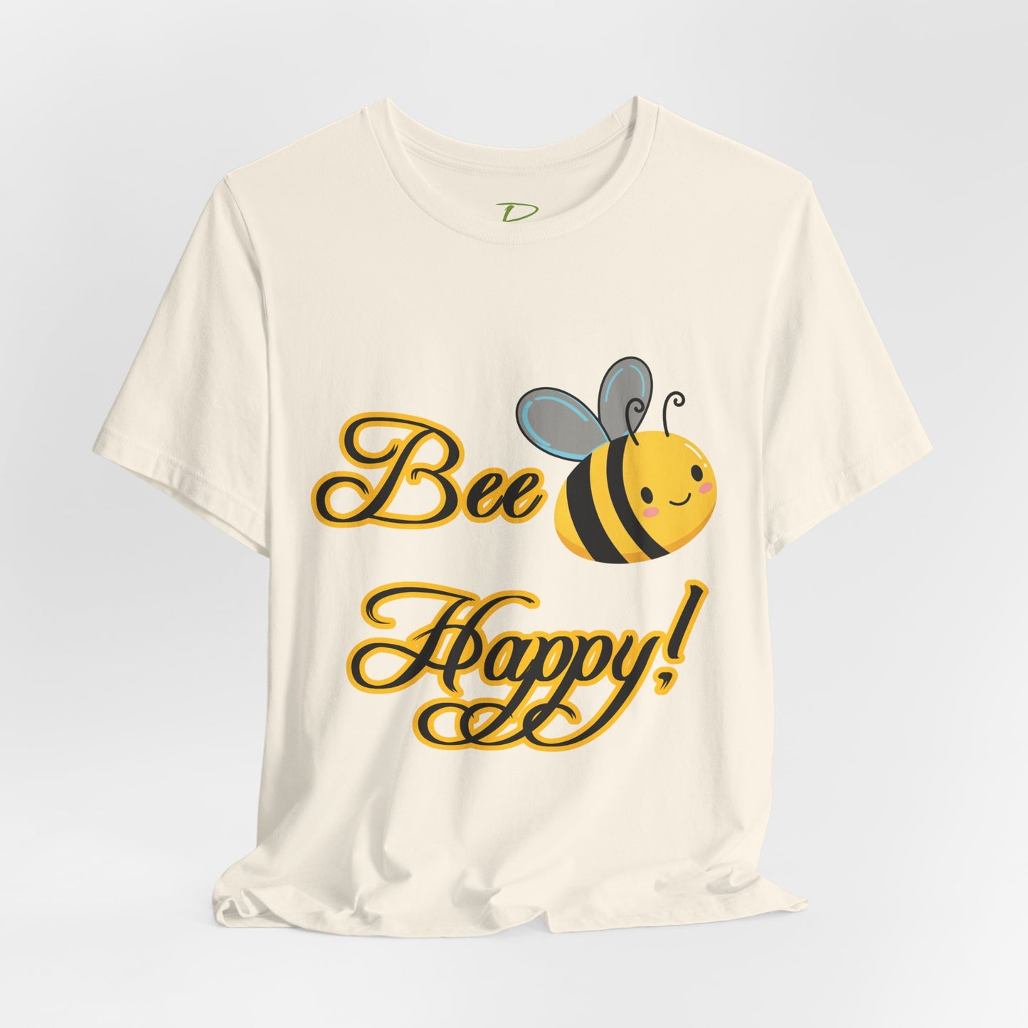 Bee Happy Unisex Jersey Tee - Cheerful Graphic T-Shirt for Positive Vibes