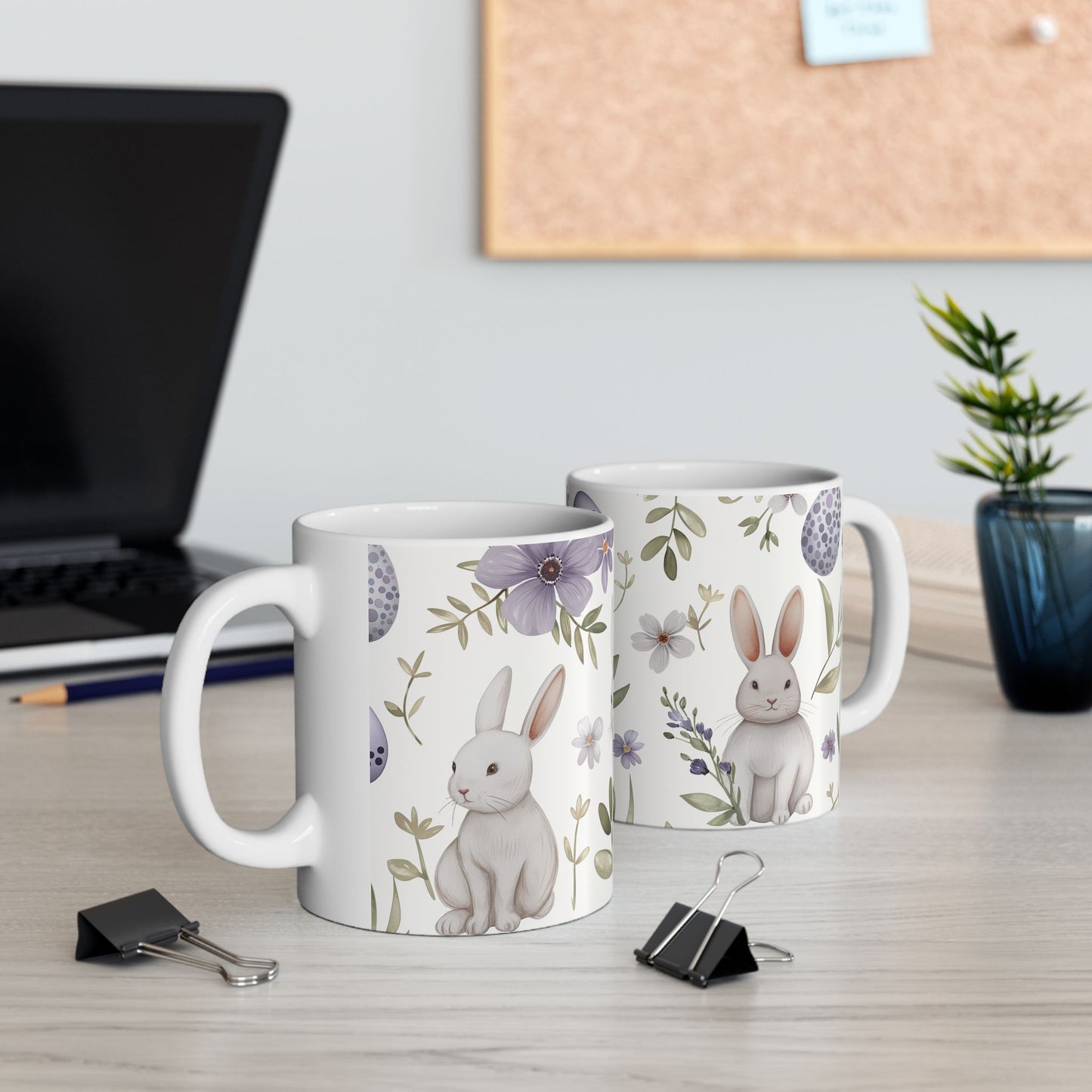 Easter Bunny Ceramic Mug - Ceramic Mug, (11oz, 15oz) - Easter Gift
