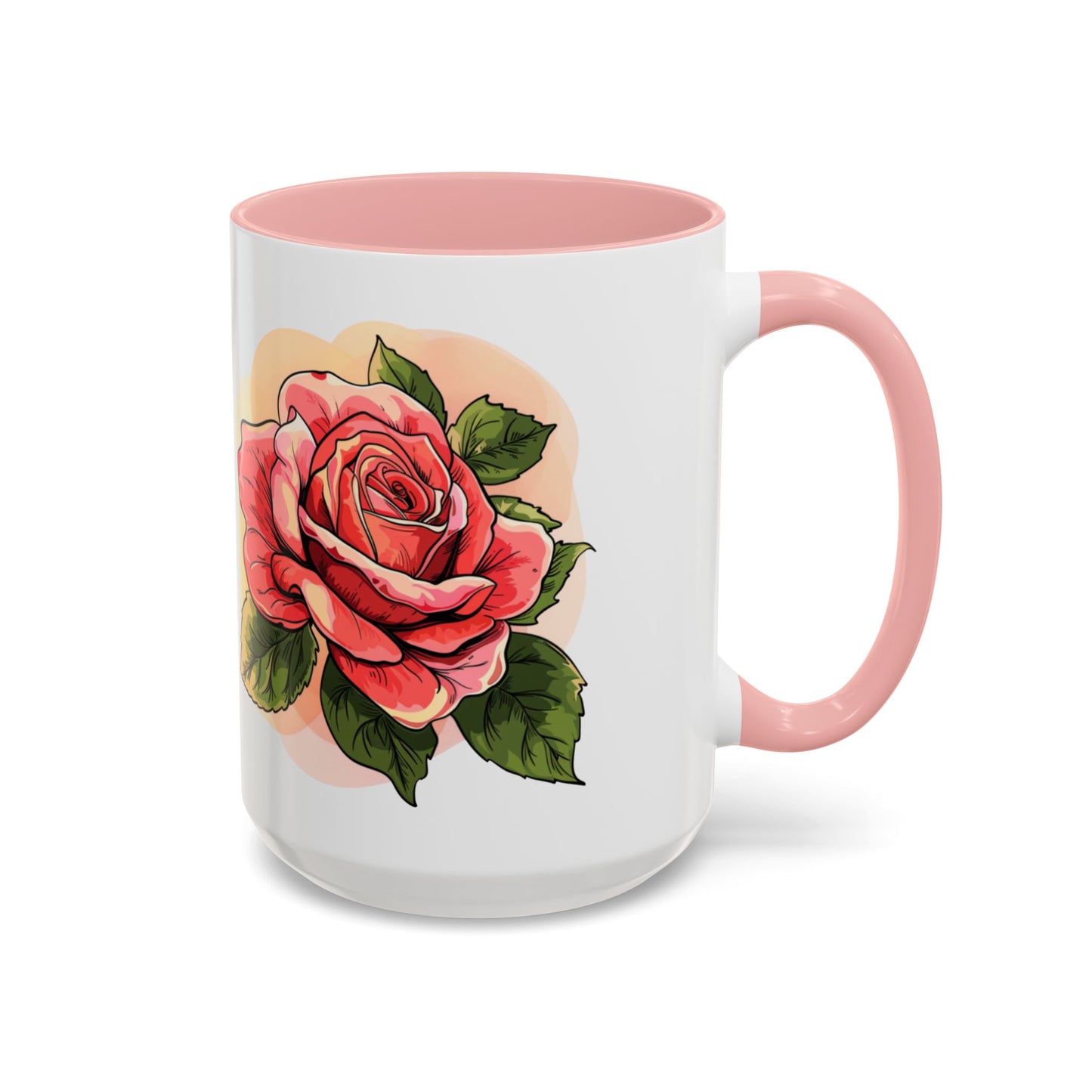 Elegant Floral Accent Coffee Mug - Perfect Gift for Garden Lovers