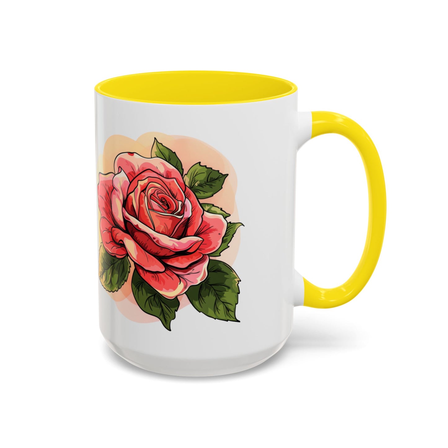 Elegant Floral Accent Coffee Mug - Perfect Gift for Garden Lovers