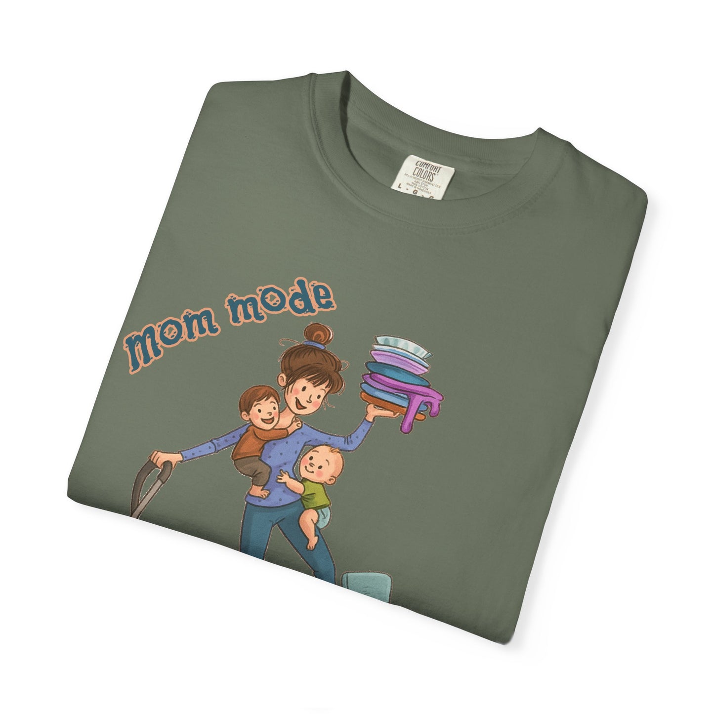 Funny Mom Life T-Shirt - "Mom Mode Always On" - Gift for mom - Birthday Gift - Mother's Day Gift
