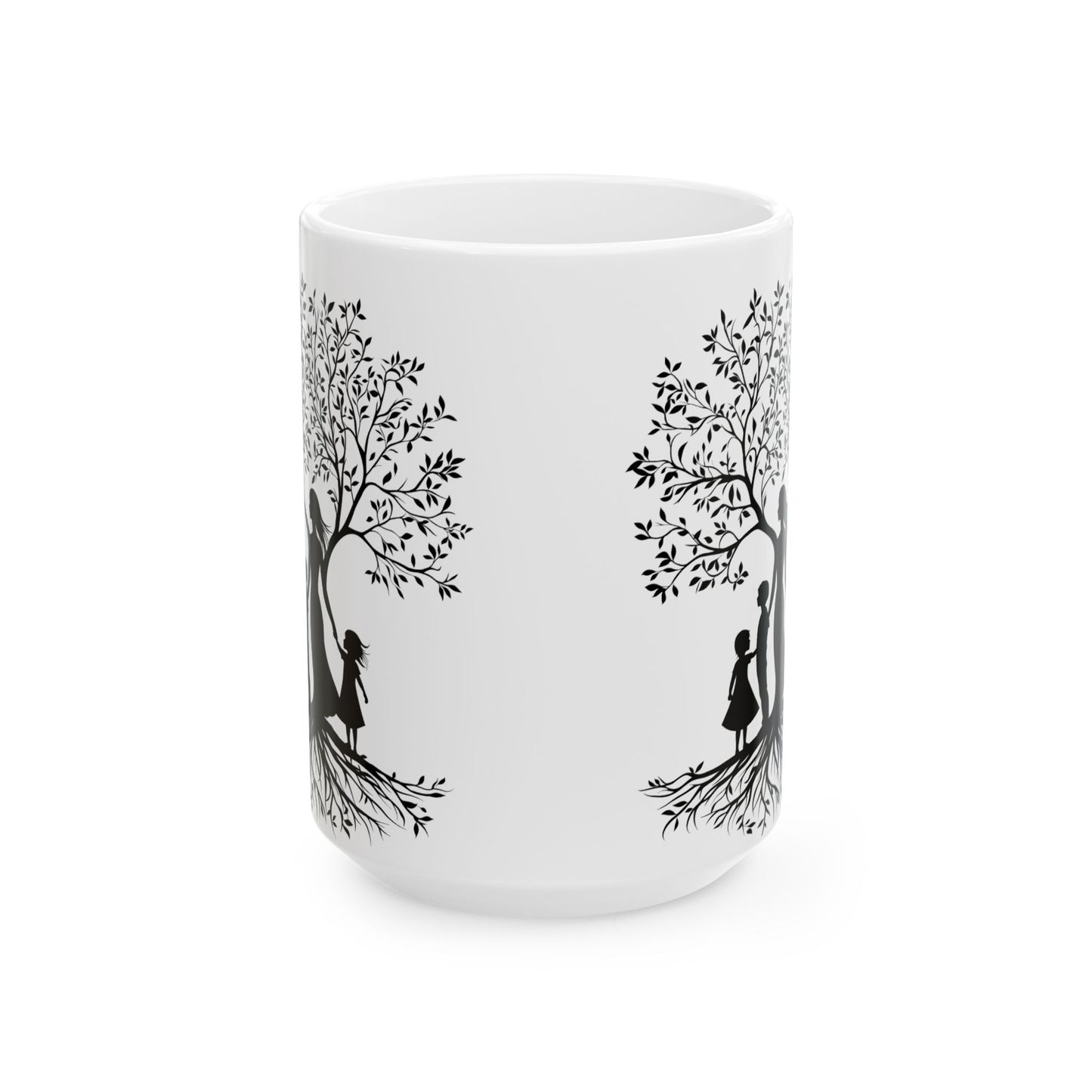 Whimsical Tree Silhouette Ceramic Mug - Perfect for Nature Lovers and Gift Giving - Mother's day gift - Birthday Gift