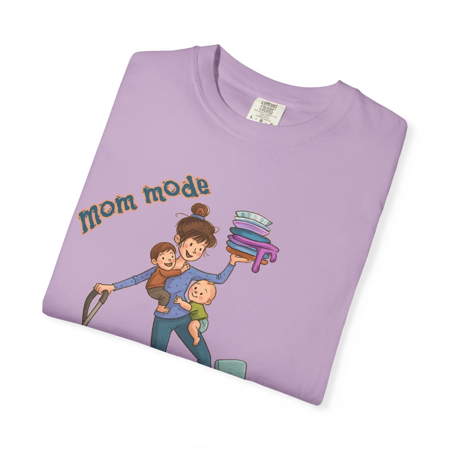 Funny Mom Life T-Shirt - "Mom Mode Always On" - Gift for mom - Birthday Gift - Mother's Day Gift