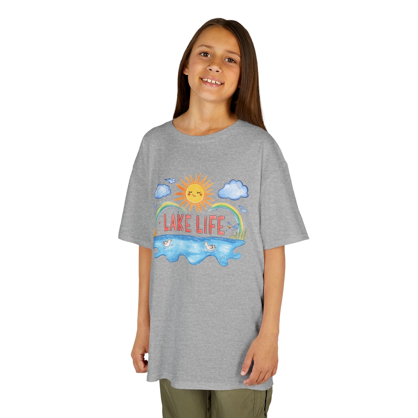 Kids Lake Life Tee - Fun and Playful Summer Shirt for Outdoor Adventures
