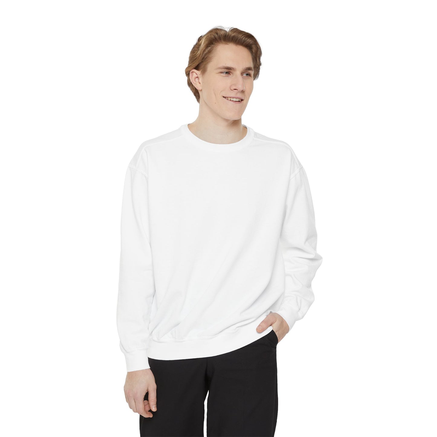 Butterfly Design Unisex Garment-Dyed Sweatshirt - Butterfly Sweatshirt