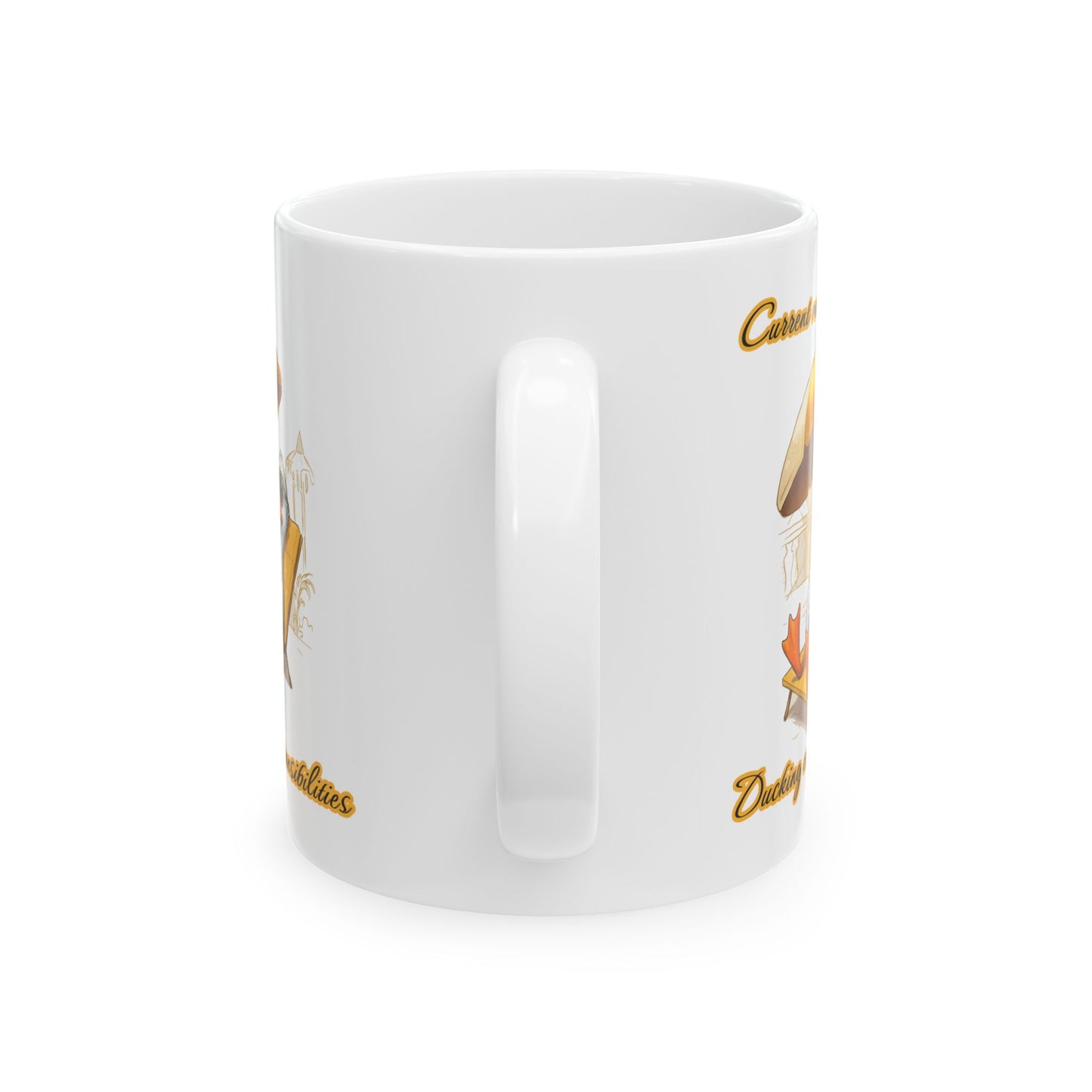 Chillaxing Duck Ceramic Mug - Fun Coffee Cup for Relaxation Lovers
