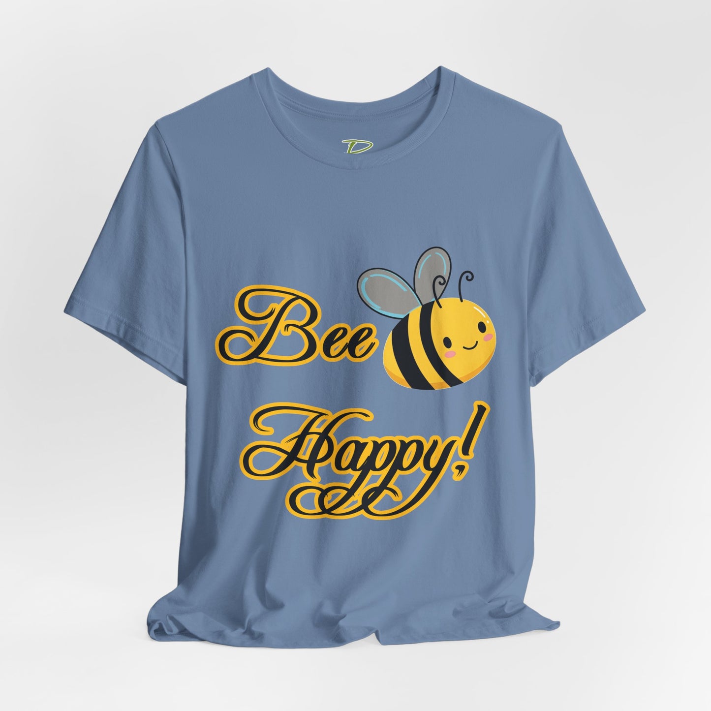 Bee Happy Unisex Jersey Tee - Cheerful Graphic T-Shirt for Positive Vibes