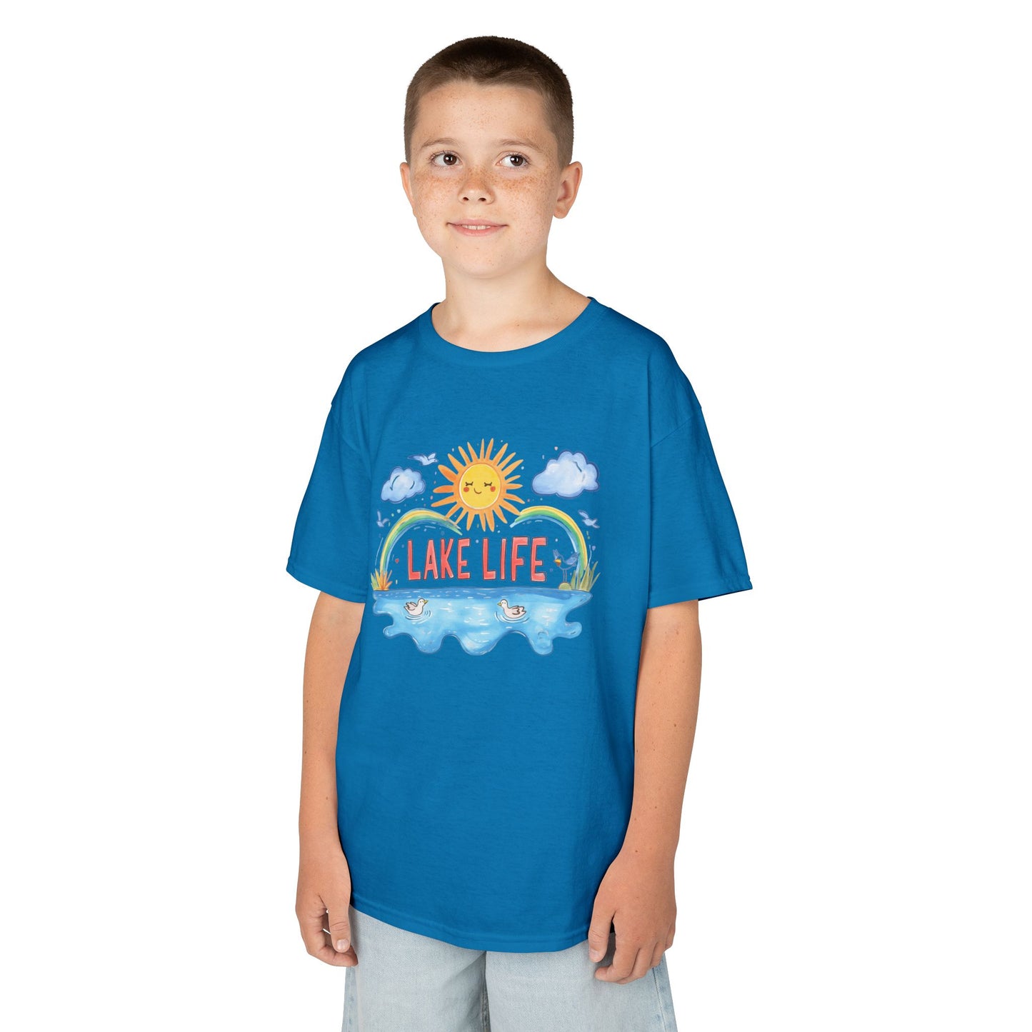Kids Lake Life Tee - Fun and Playful Summer Shirt for Outdoor Adventures