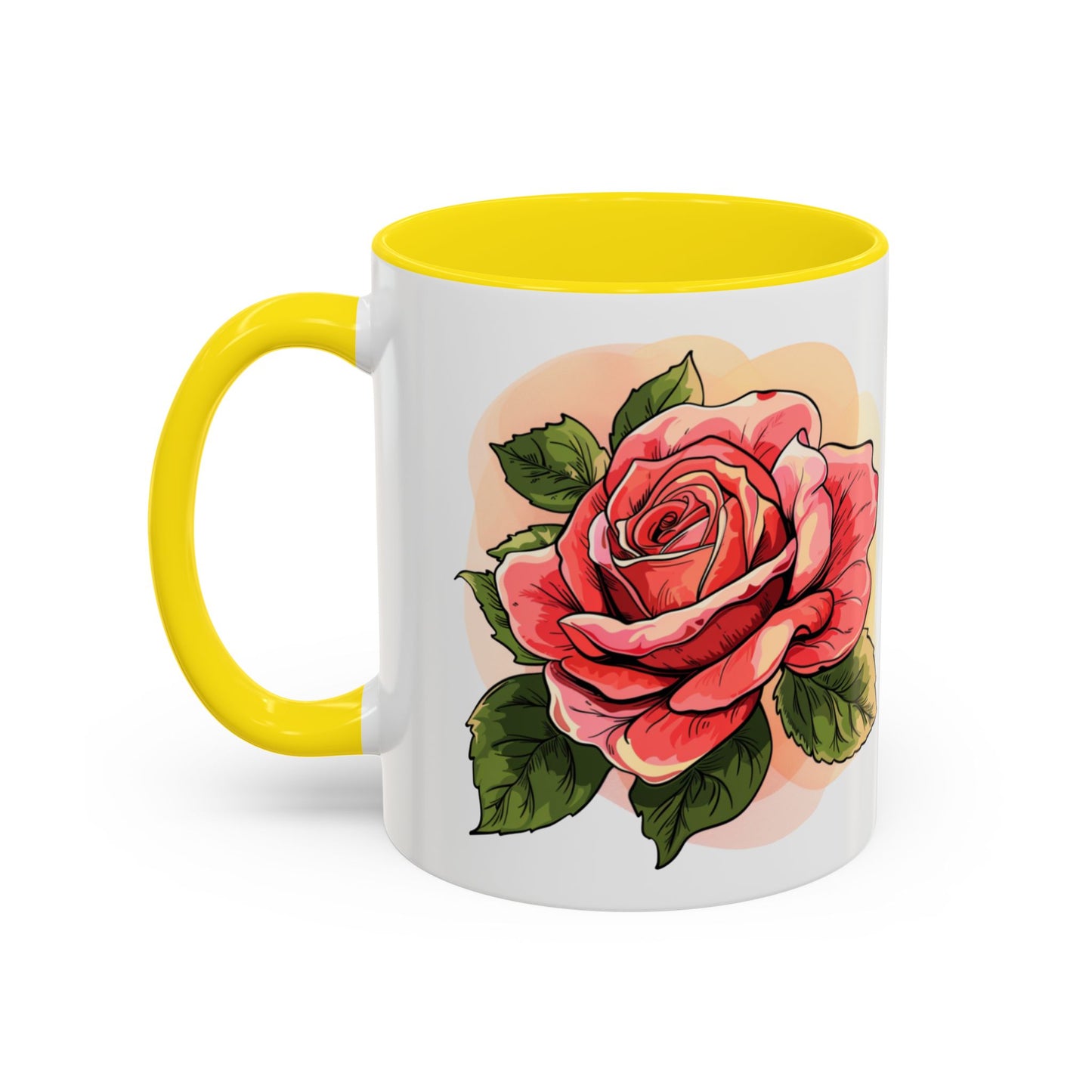 Elegant Floral Accent Coffee Mug - Perfect Gift for Garden Lovers