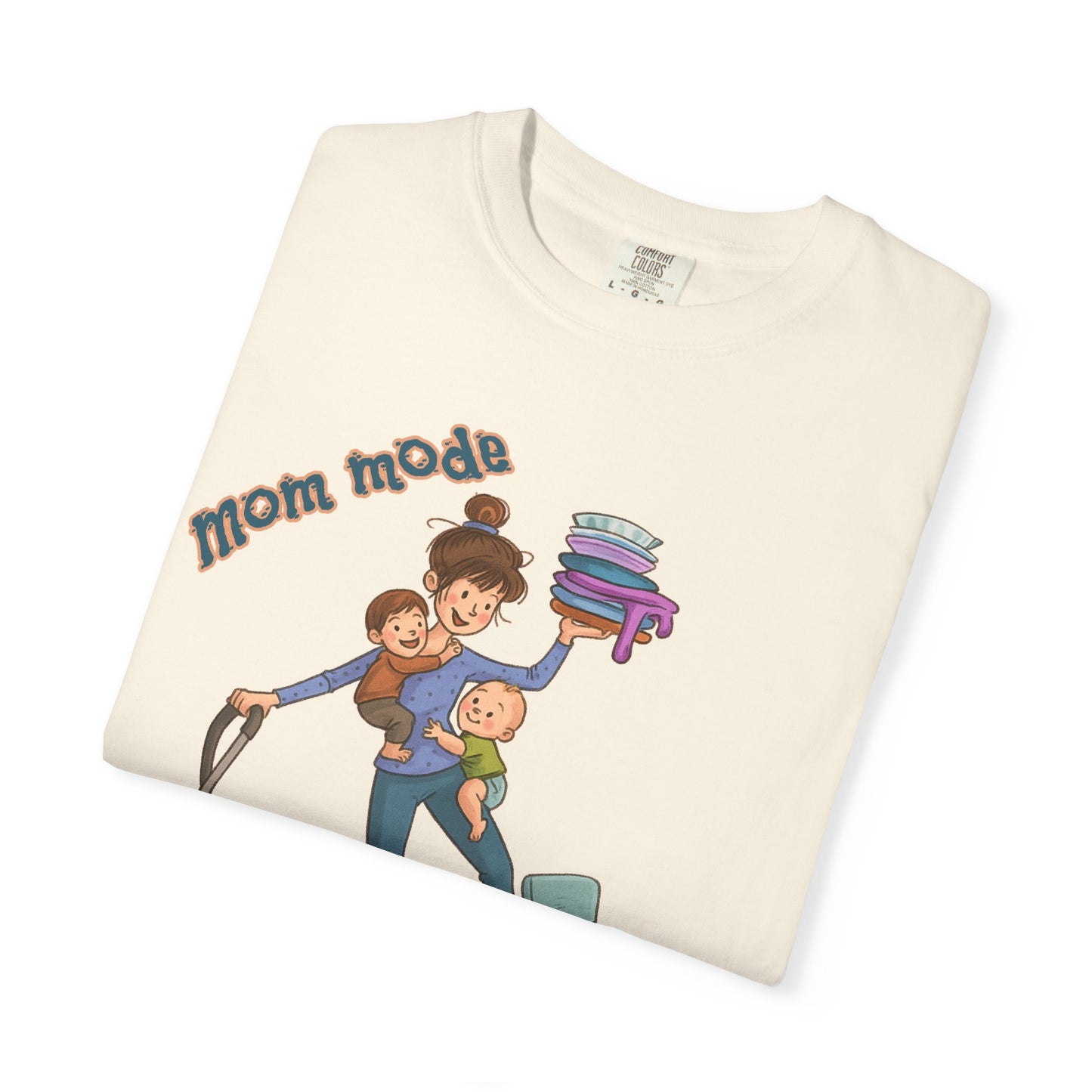 Funny Mom Life T-Shirt - "Mom Mode Always On" - Gift for mom - Birthday Gift - Mother's Day Gift