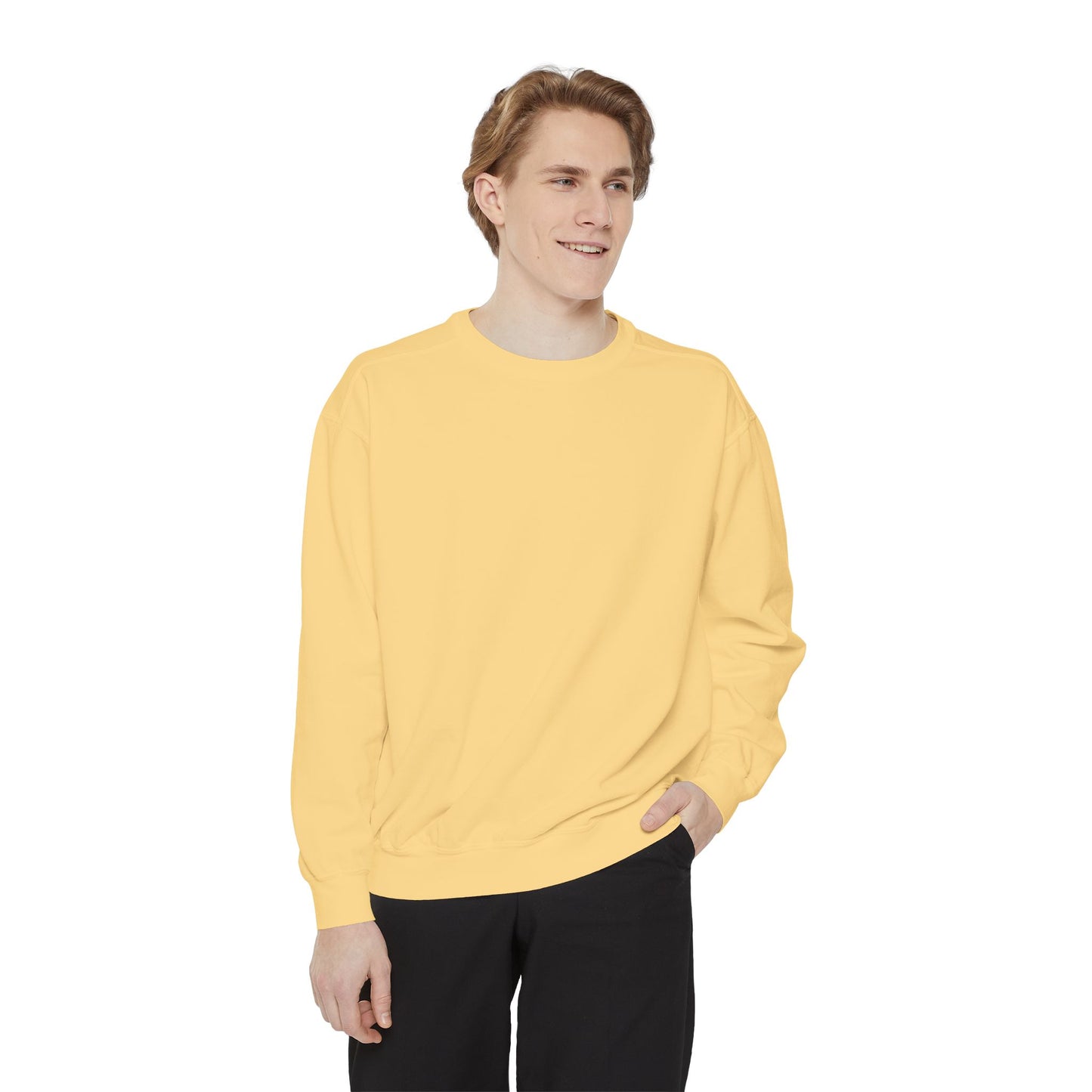 Butterfly Design Unisex Garment-Dyed Sweatshirt - Butterfly Sweatshirt