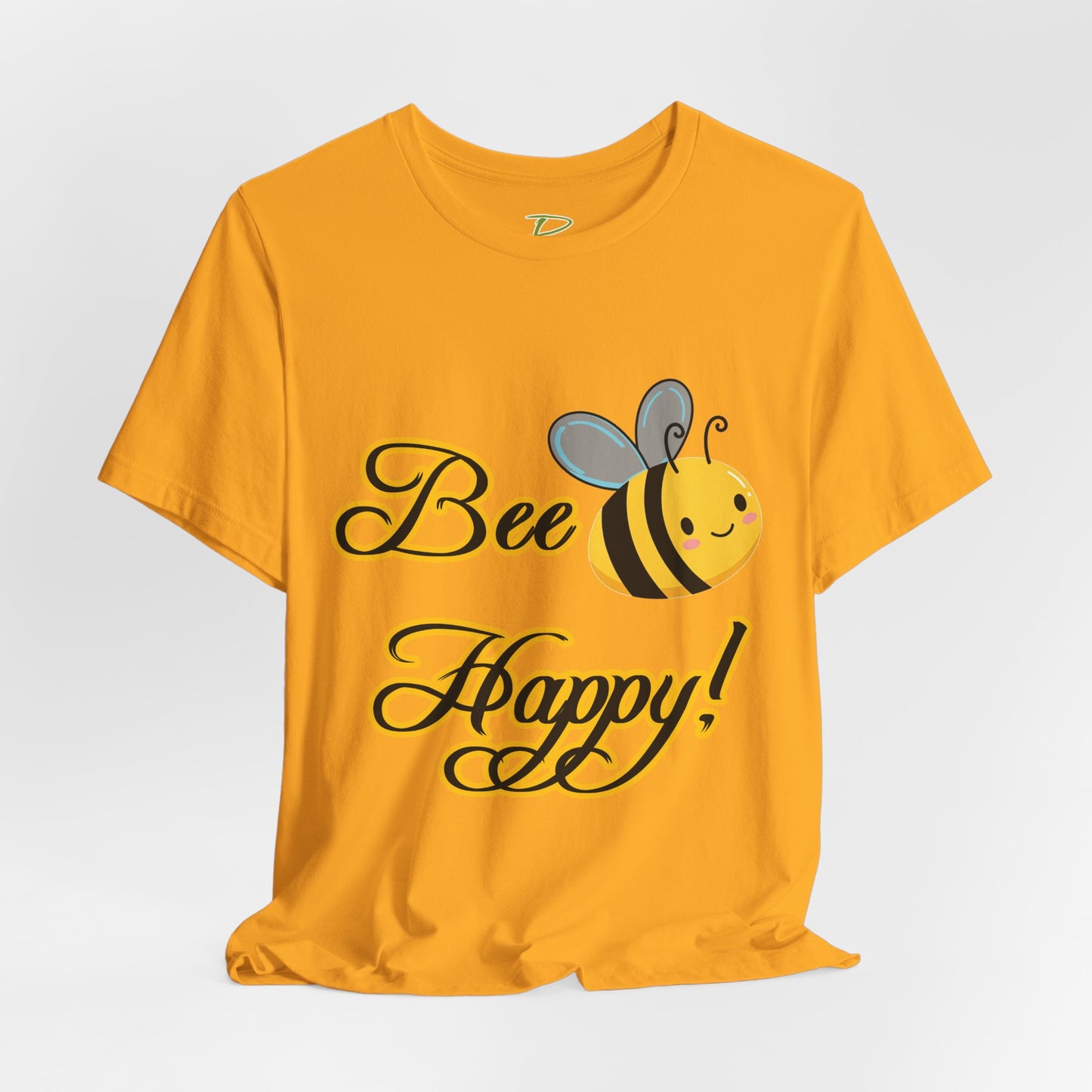 Bee Happy Unisex Jersey Tee - Cheerful Graphic T-Shirt for Positive Vibes