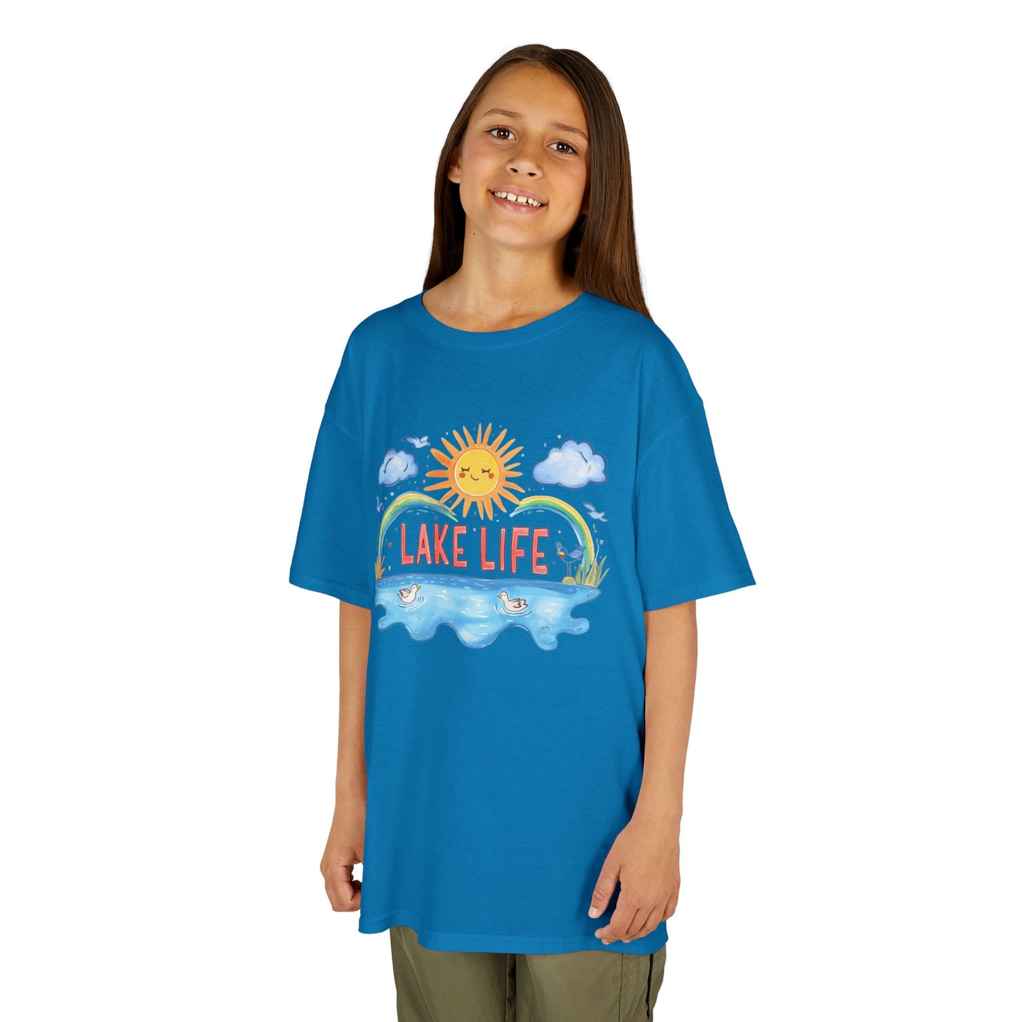 Kids Lake Life Tee - Fun and Playful Summer Shirt for Outdoor Adventures