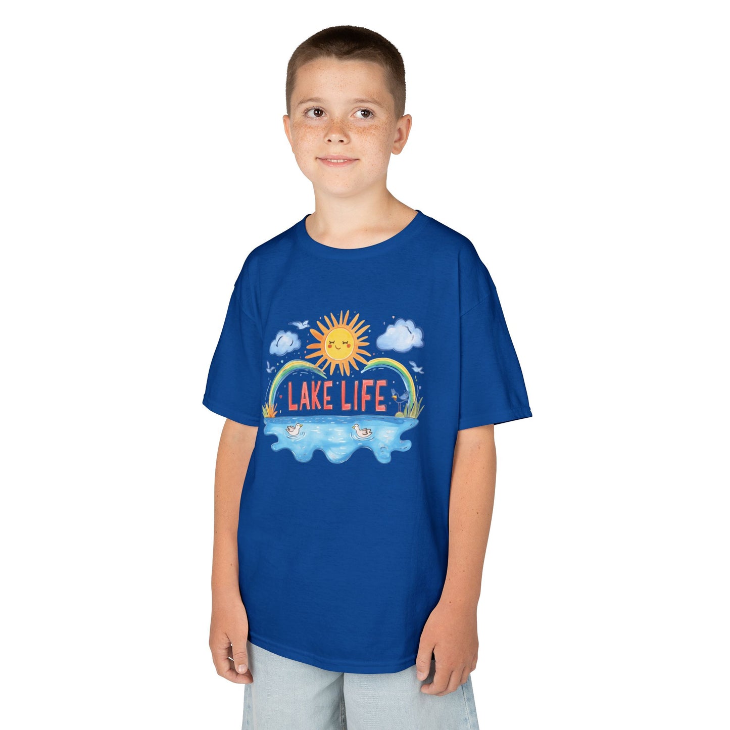 Kids Lake Life Tee - Fun and Playful Summer Shirt for Outdoor Adventures
